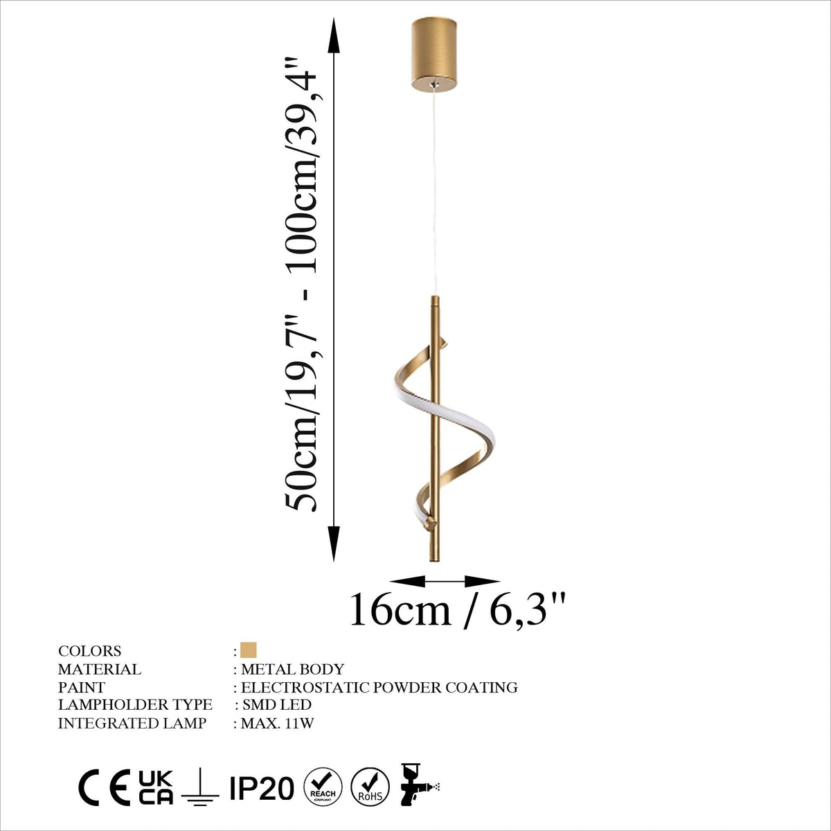 Jasminara 13519 Led Sarkıt Aydınlatma | ByLamp
