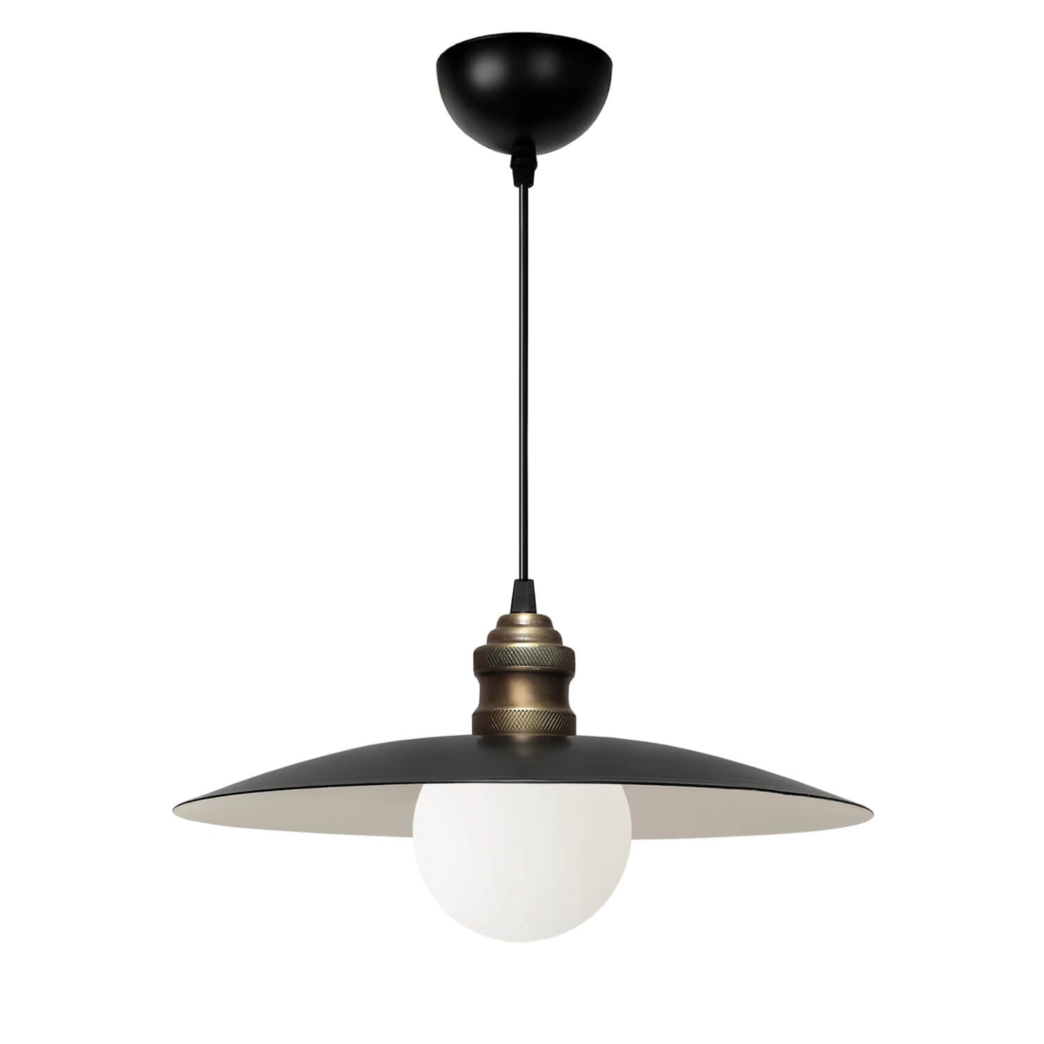 Linde Metal Camlı Sarkıt Siyah | ByLamp