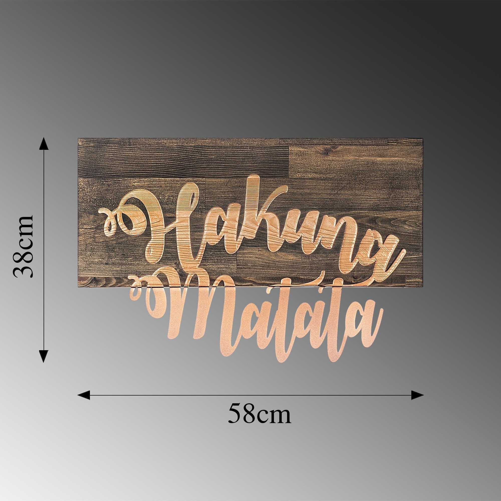 MA-112 Ahşap Metal Duvar Tablosu | ByLamp