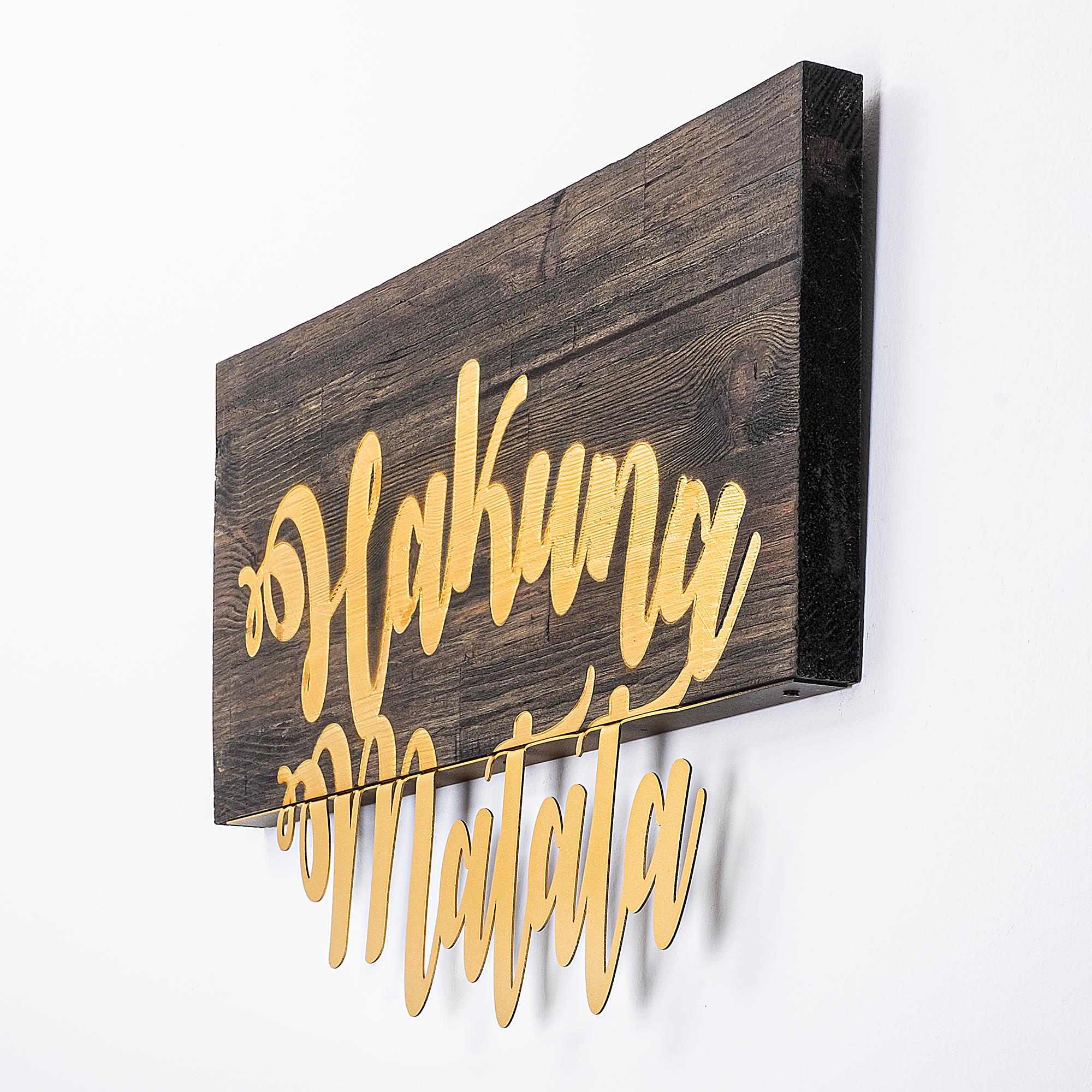 MA-112 Ahşap Metal Duvar Tablosu | ByLamp