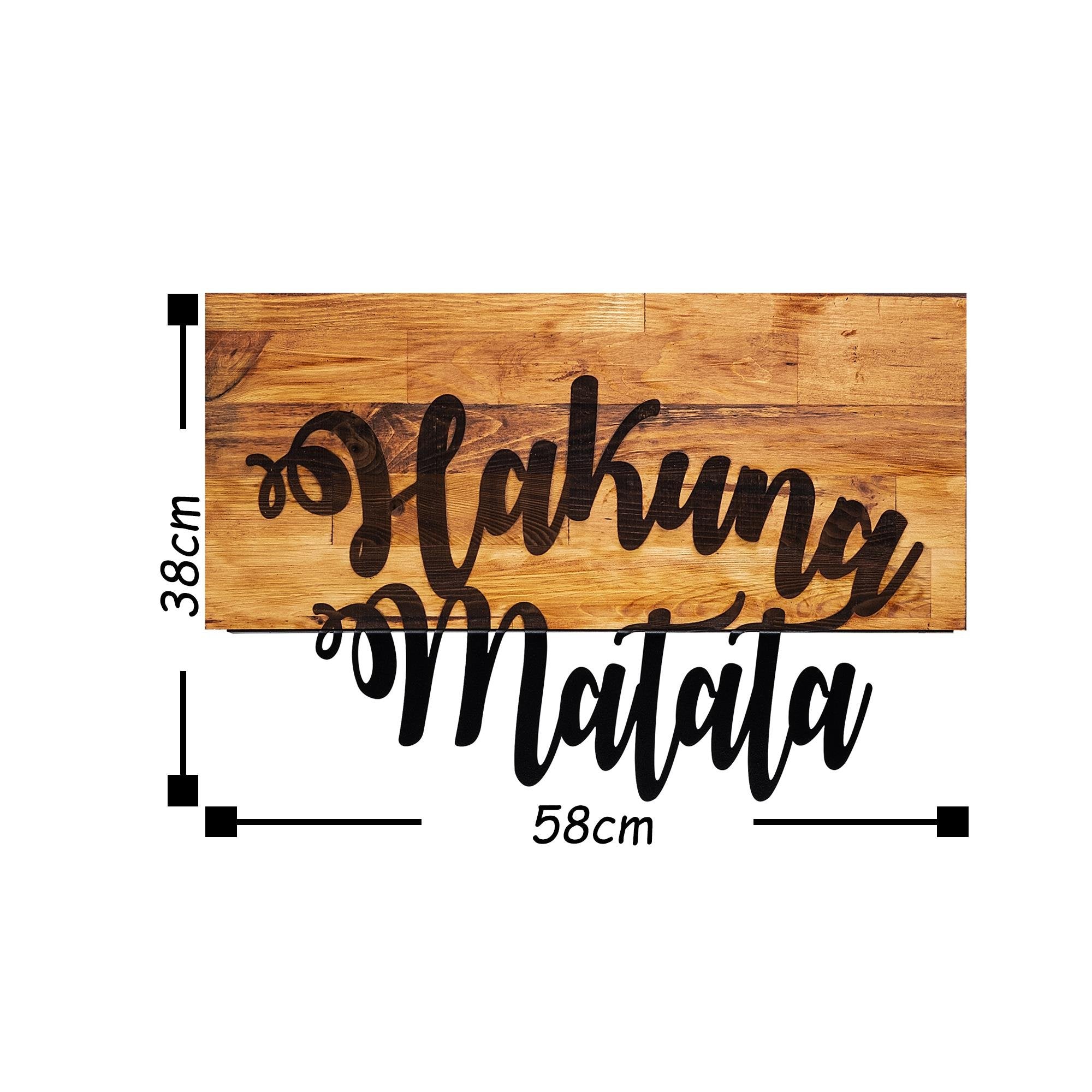 MA-112 Ahşap Metal Duvar Tablosu | ByLamp