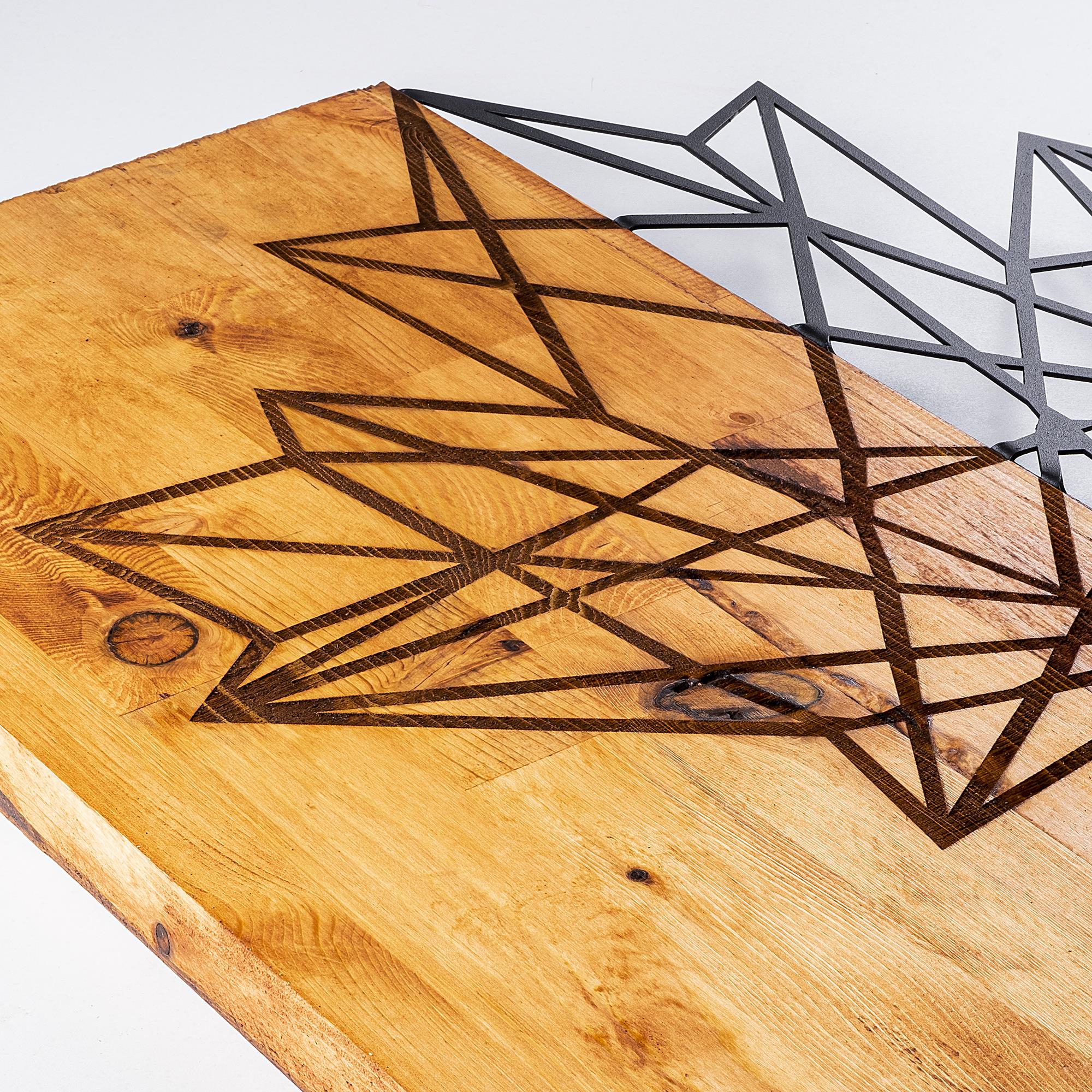 MA-114 Ahşap Metal Duvar Tablosu | ByLamp