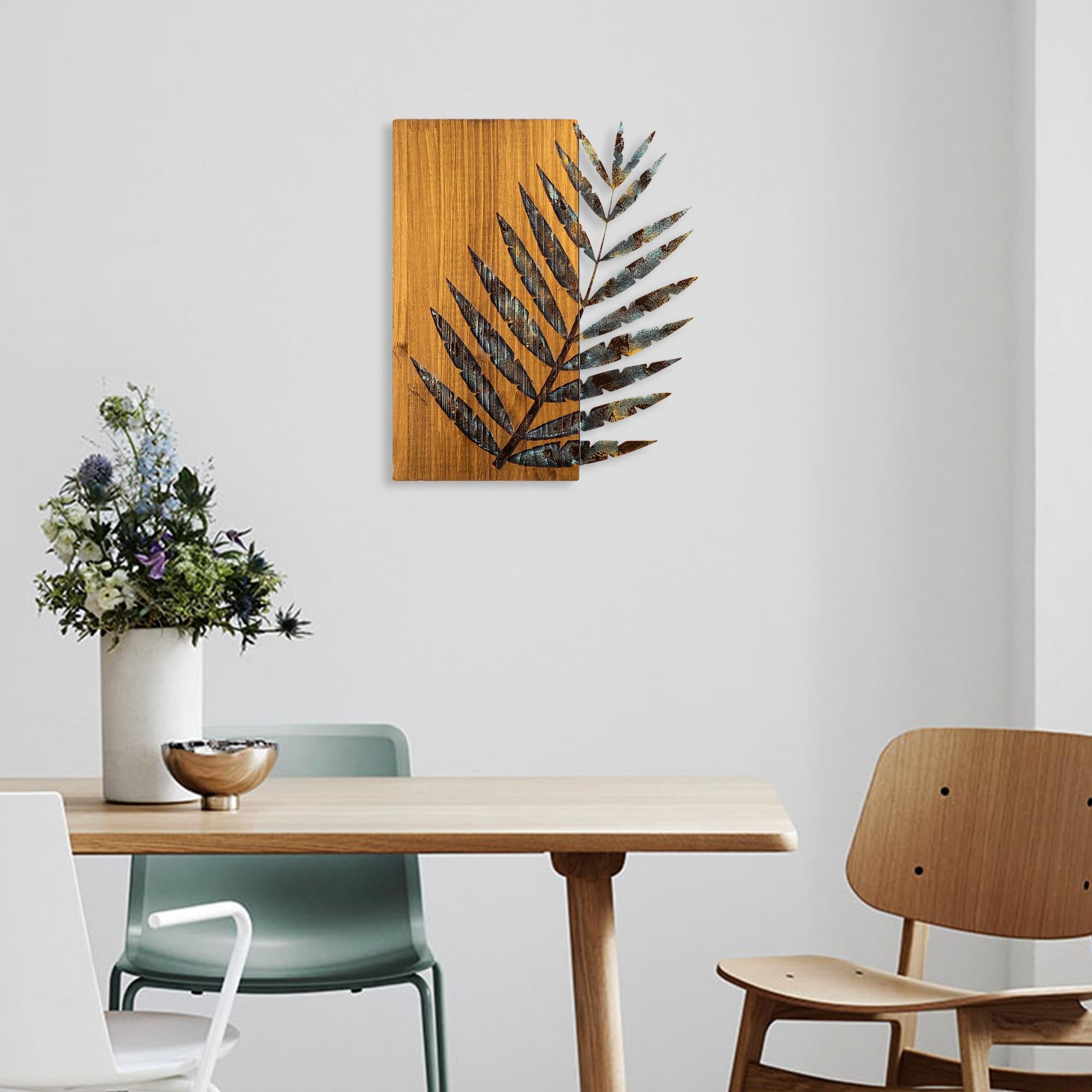 MA-119-A Ahşap Metal Duvar Tablosu | ByLamp