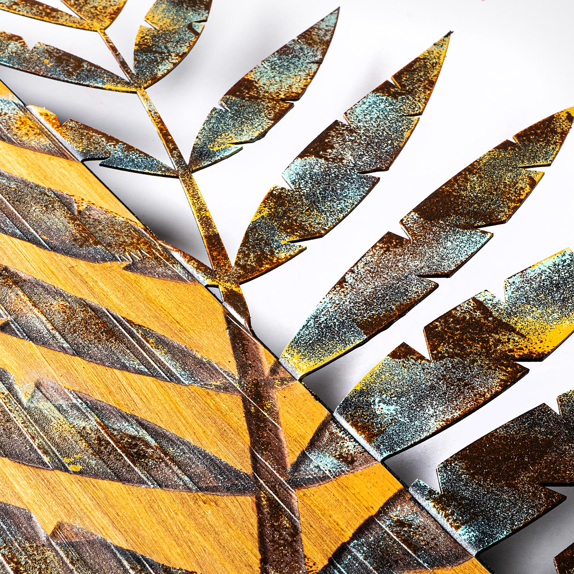 MA-119-A Ahşap Metal Duvar Tablosu | ByLamp