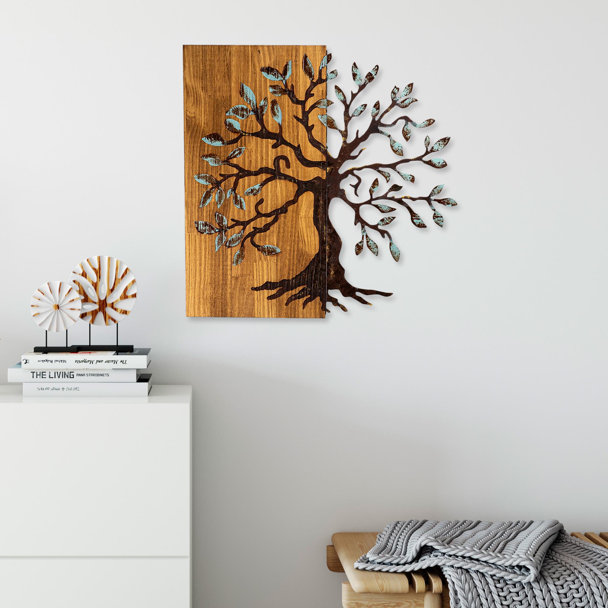 MA-124-A Ahşap Metal Duvar Tablosu | ByLamp