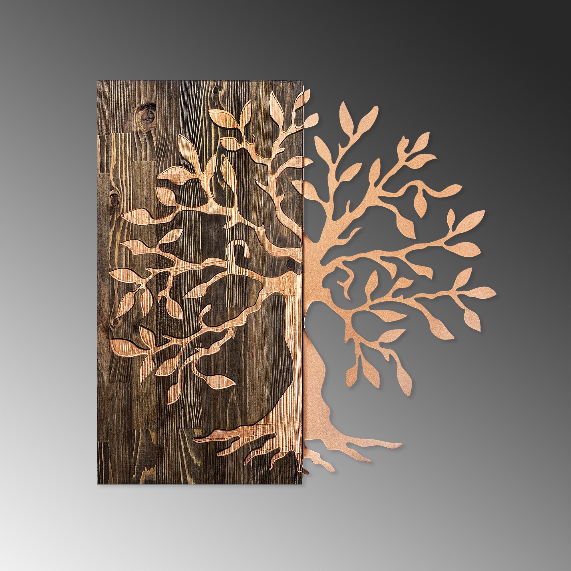 MA-124 Ahşap Metal Duvar Tablosu | ByLamp