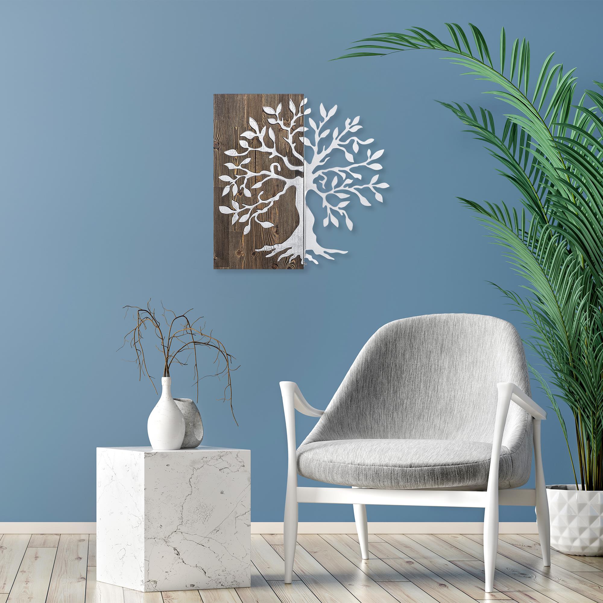 MA-124 Ahşap Metal Duvar Tablosu | ByLamp