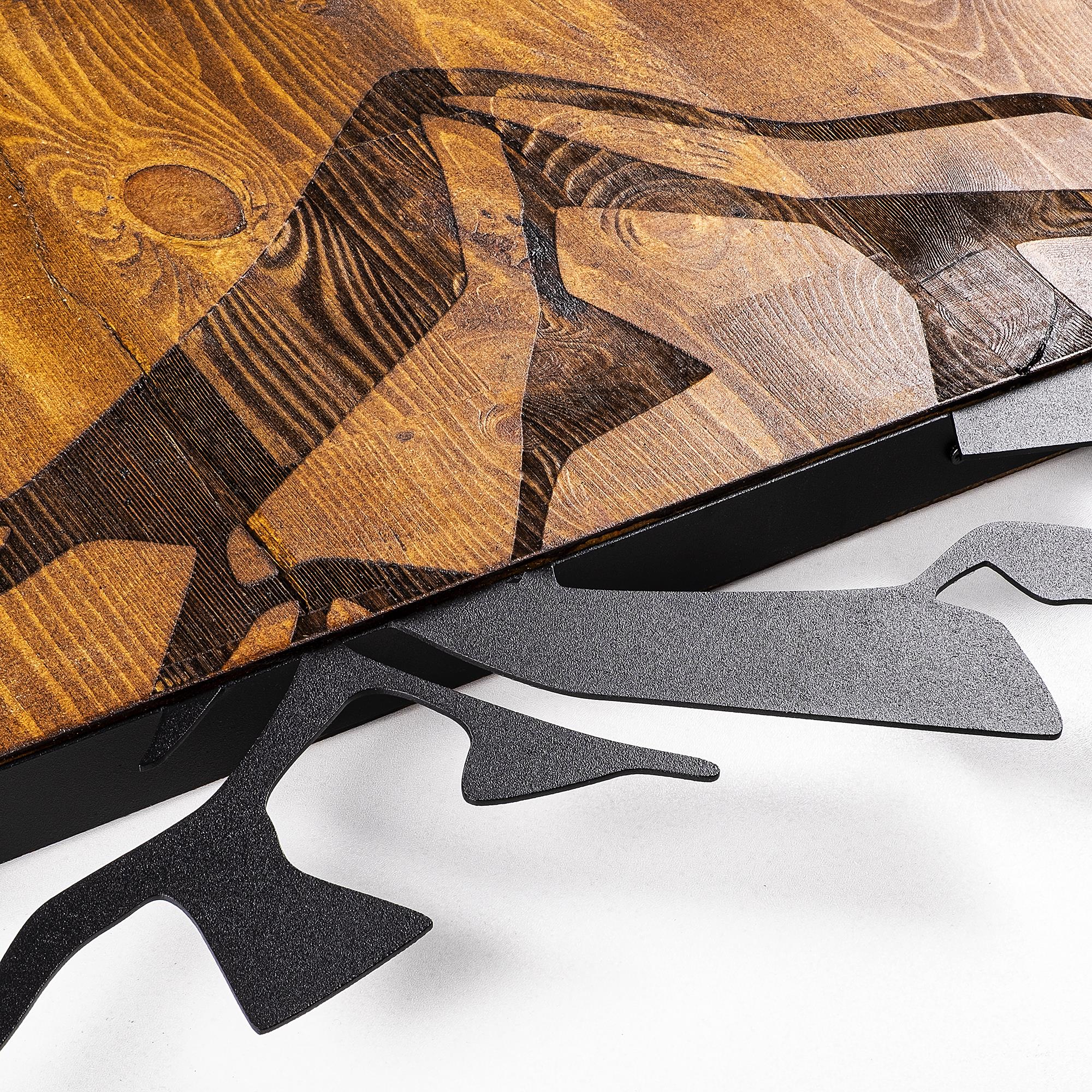 MA-127 Ahşap Metal Duvar Tablosu | ByLamp