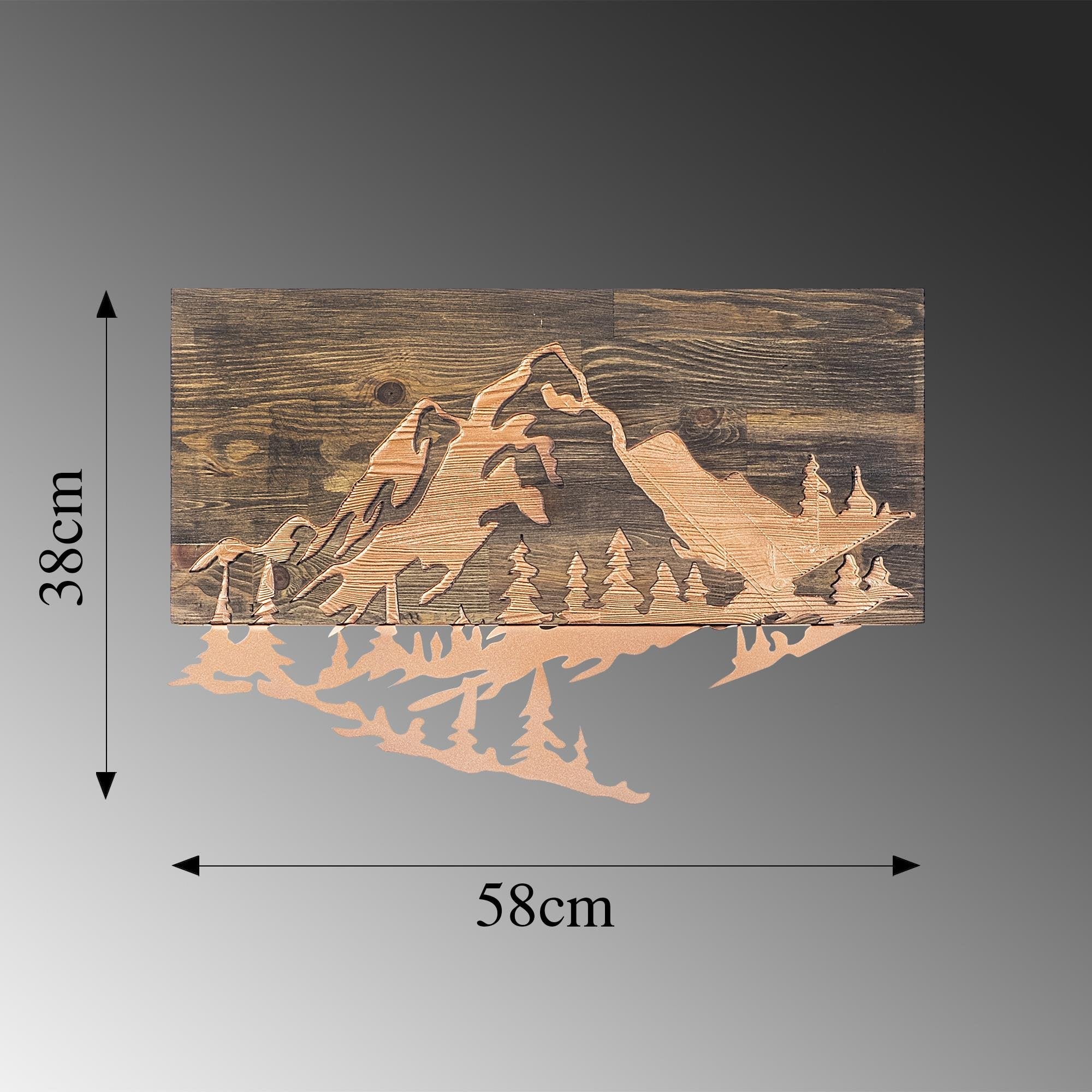 MA-128 Ahşap Metal Duvar Tablosu | ByLamp