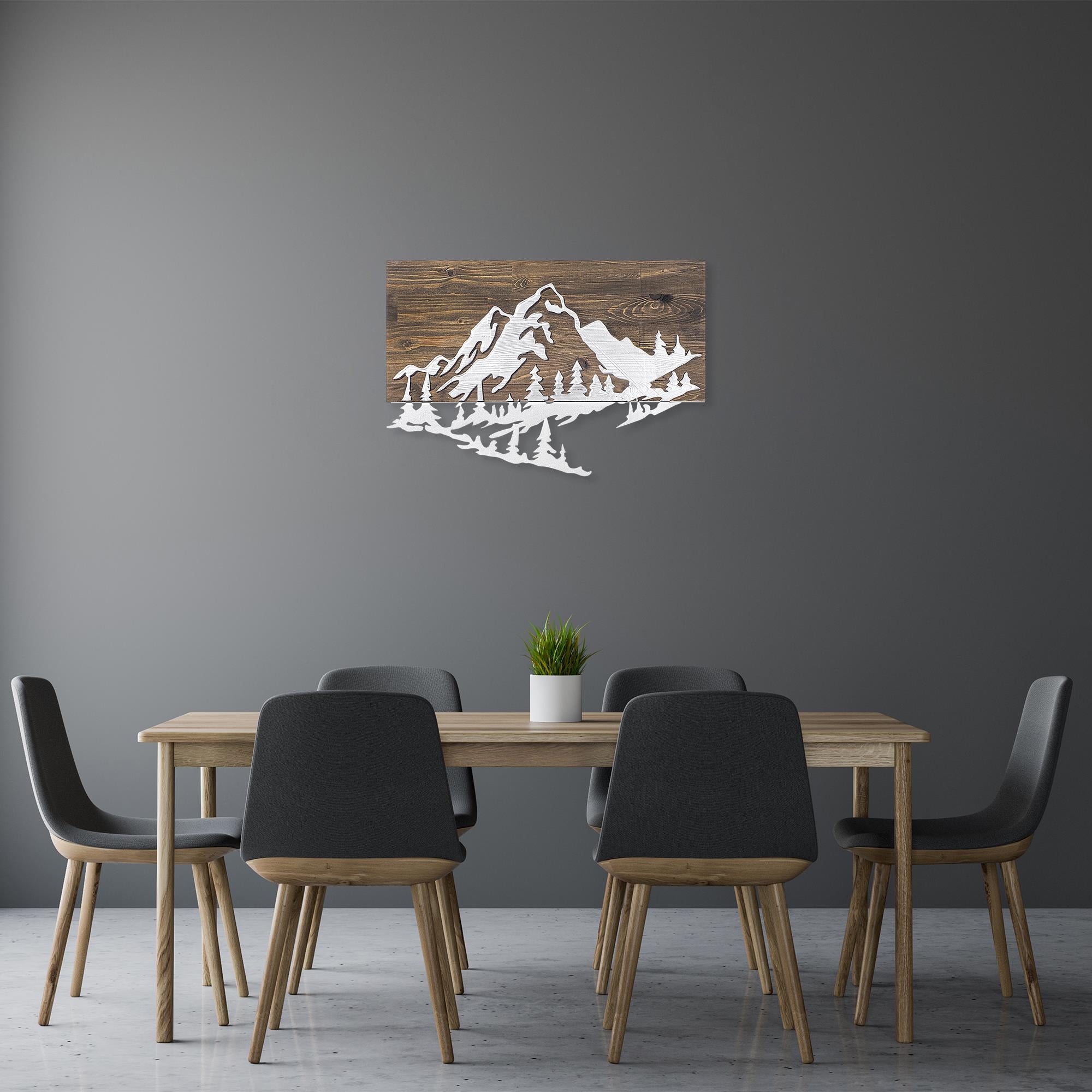 MA-128 Ahşap Metal Duvar Tablosu | ByLamp