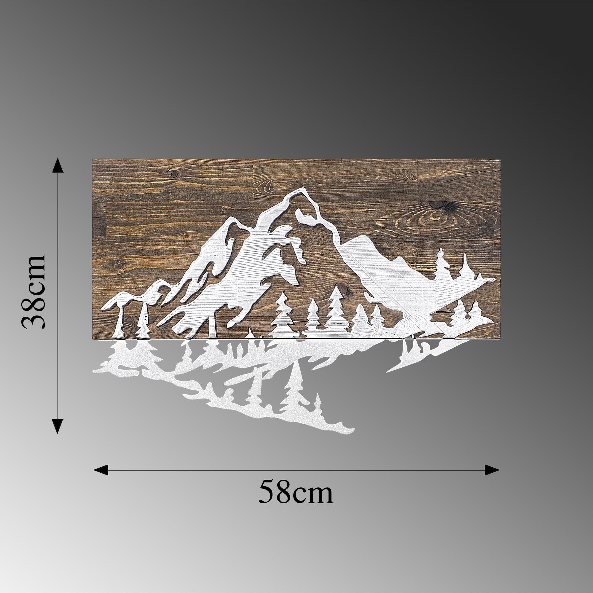 MA-128 Ahşap Metal Duvar Tablosu | ByLamp