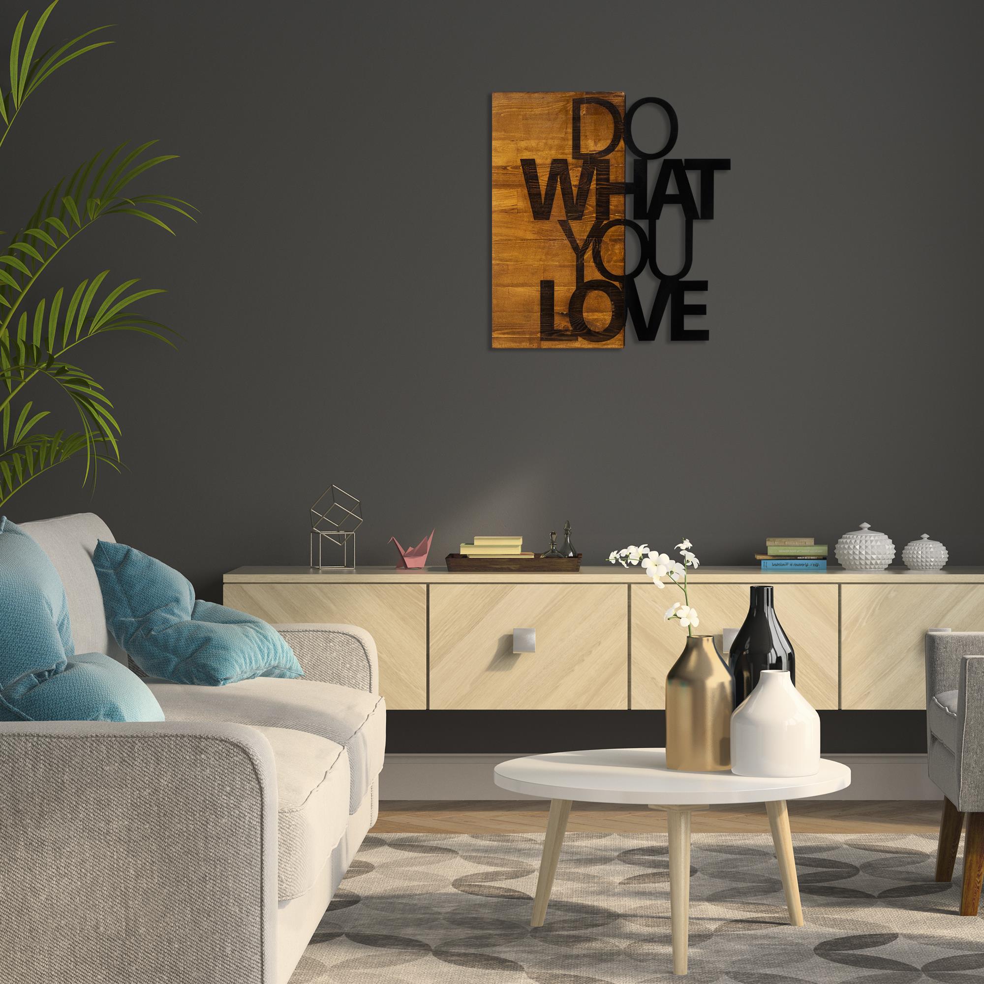 MA-134 Ahşap Metal Duvar Tablosu | ByLamp