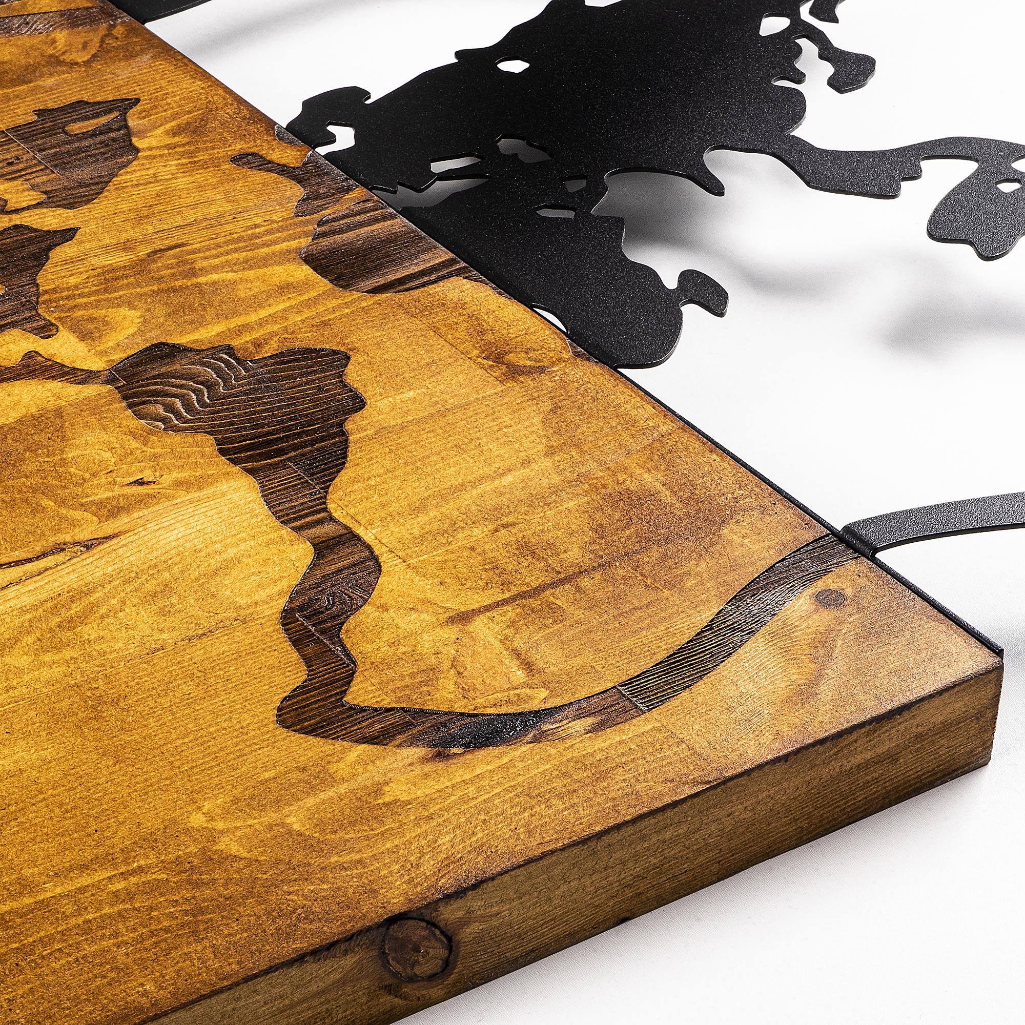 MA-135 Ahşap Metal Duvar Tablosu | ByLamp