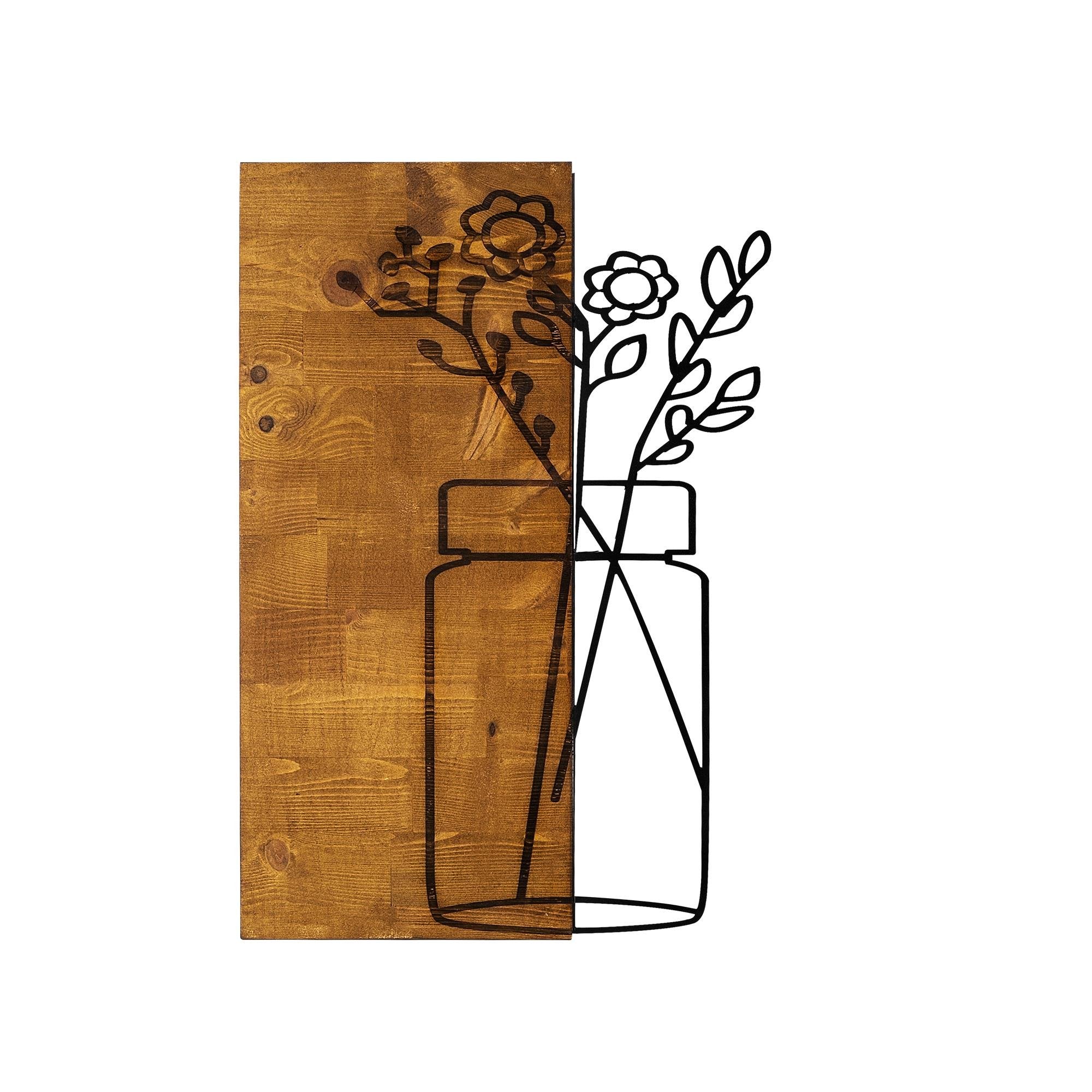 MA-138 Ahşap Metal Duvar Tablosu | ByLamp