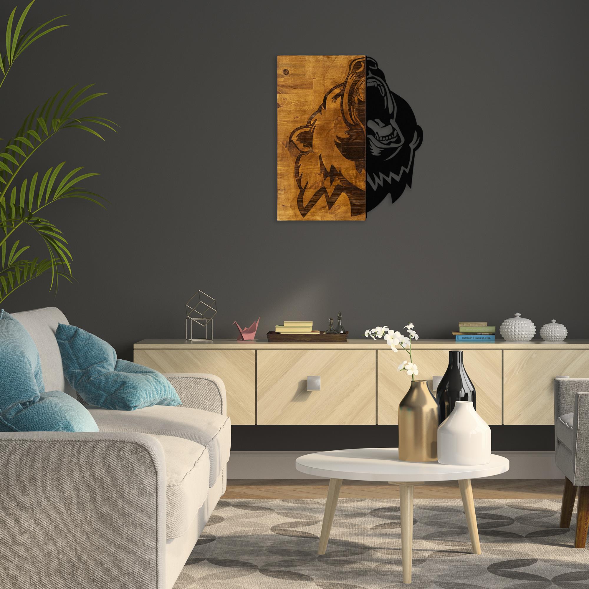 MA-141 Ahşap Metal Duvar Tablosu | ByLamp