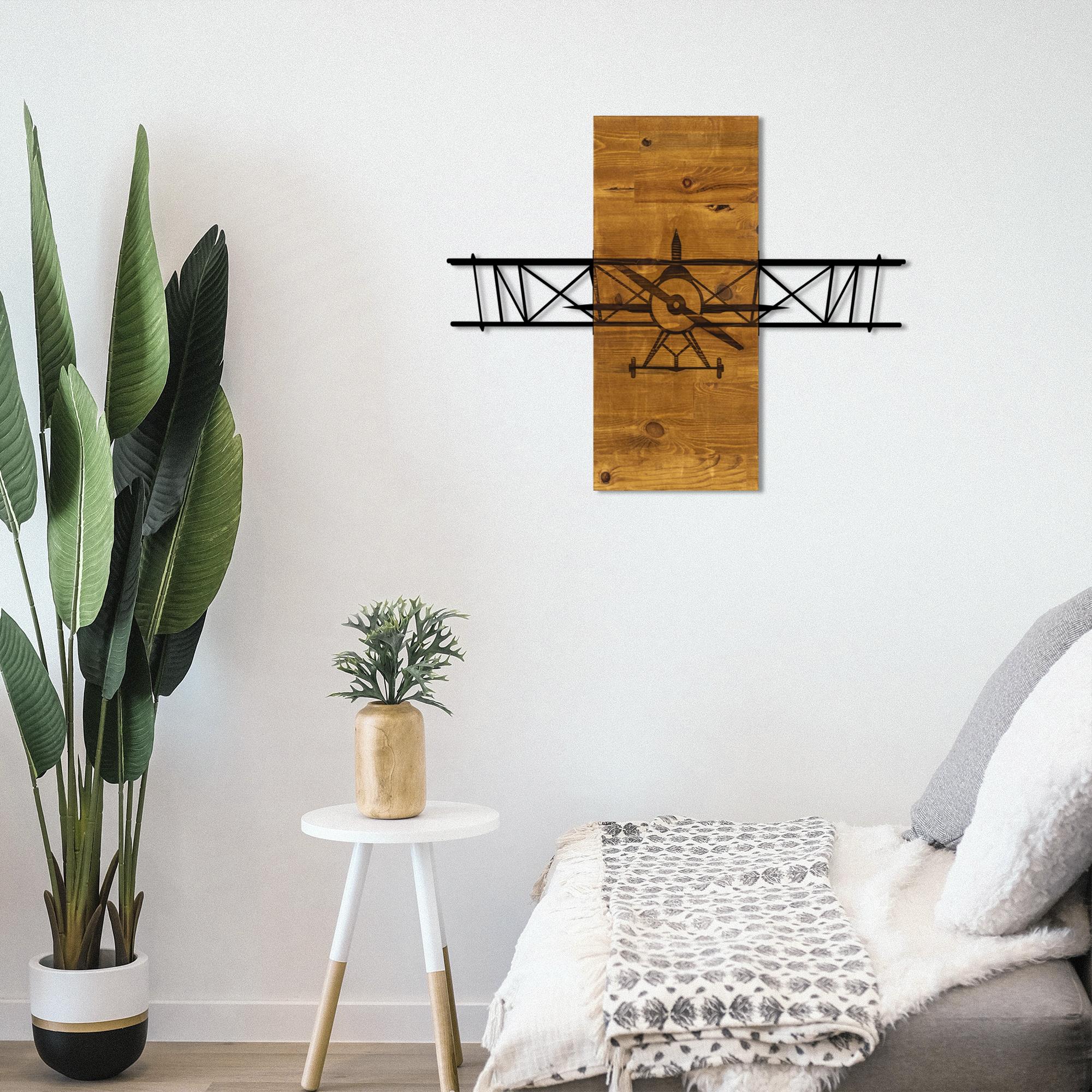 MA-144 Ahşap Metal Duvar Tablosu | ByLamp