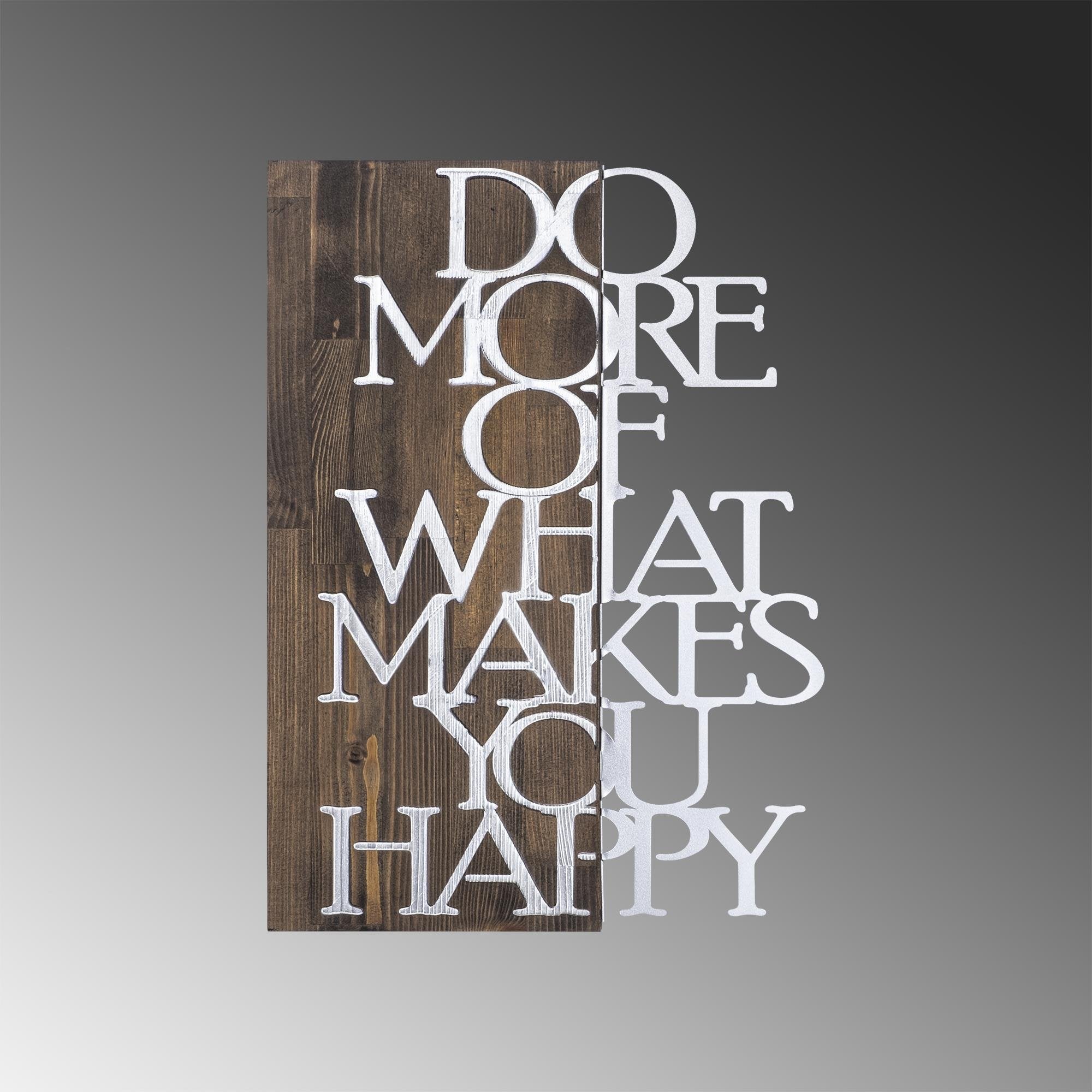 MA-150 Ahşap Metal Duvar Tablosu | ByLamp