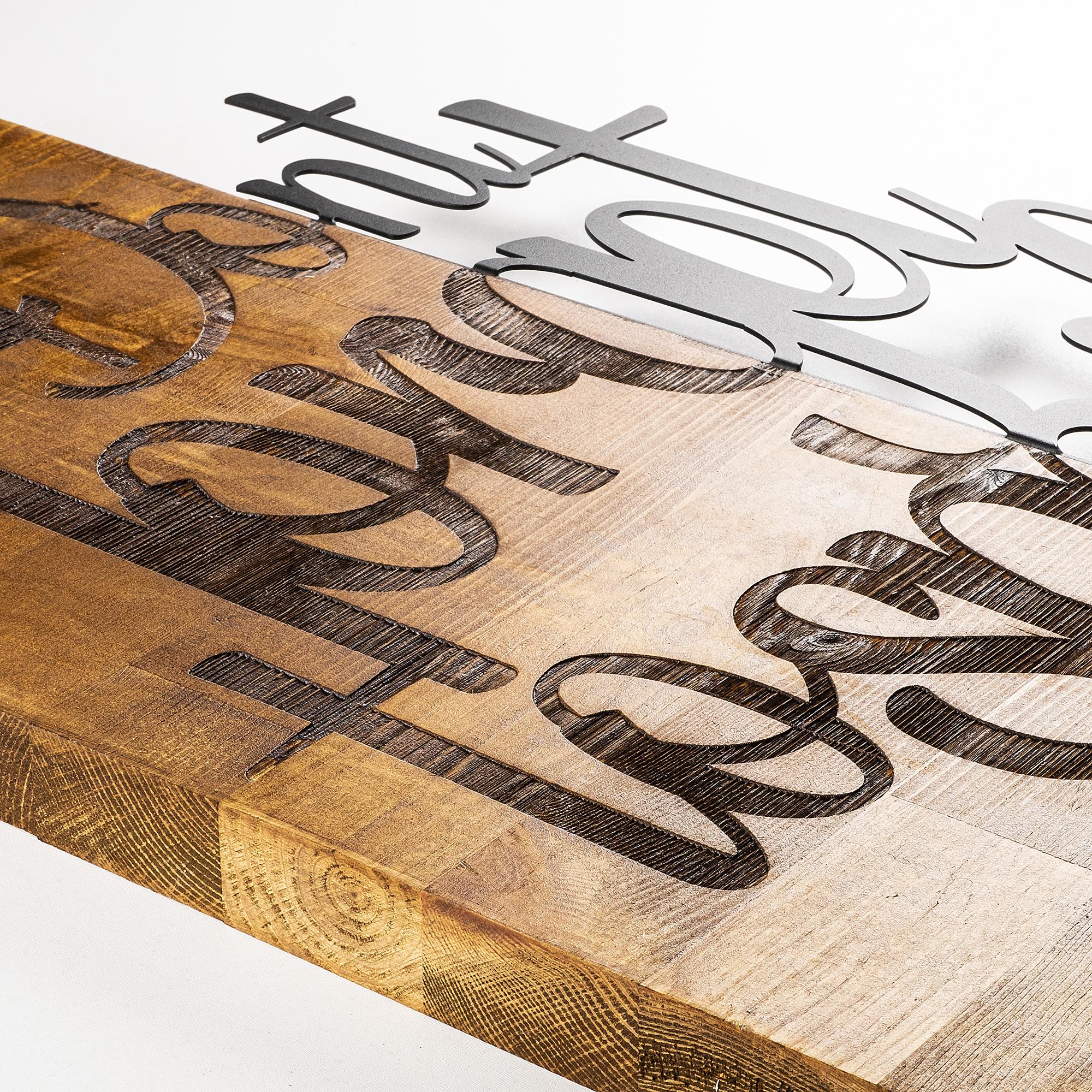 MA-151 Ahşap Metal Duvar Tablosu | ByLamp