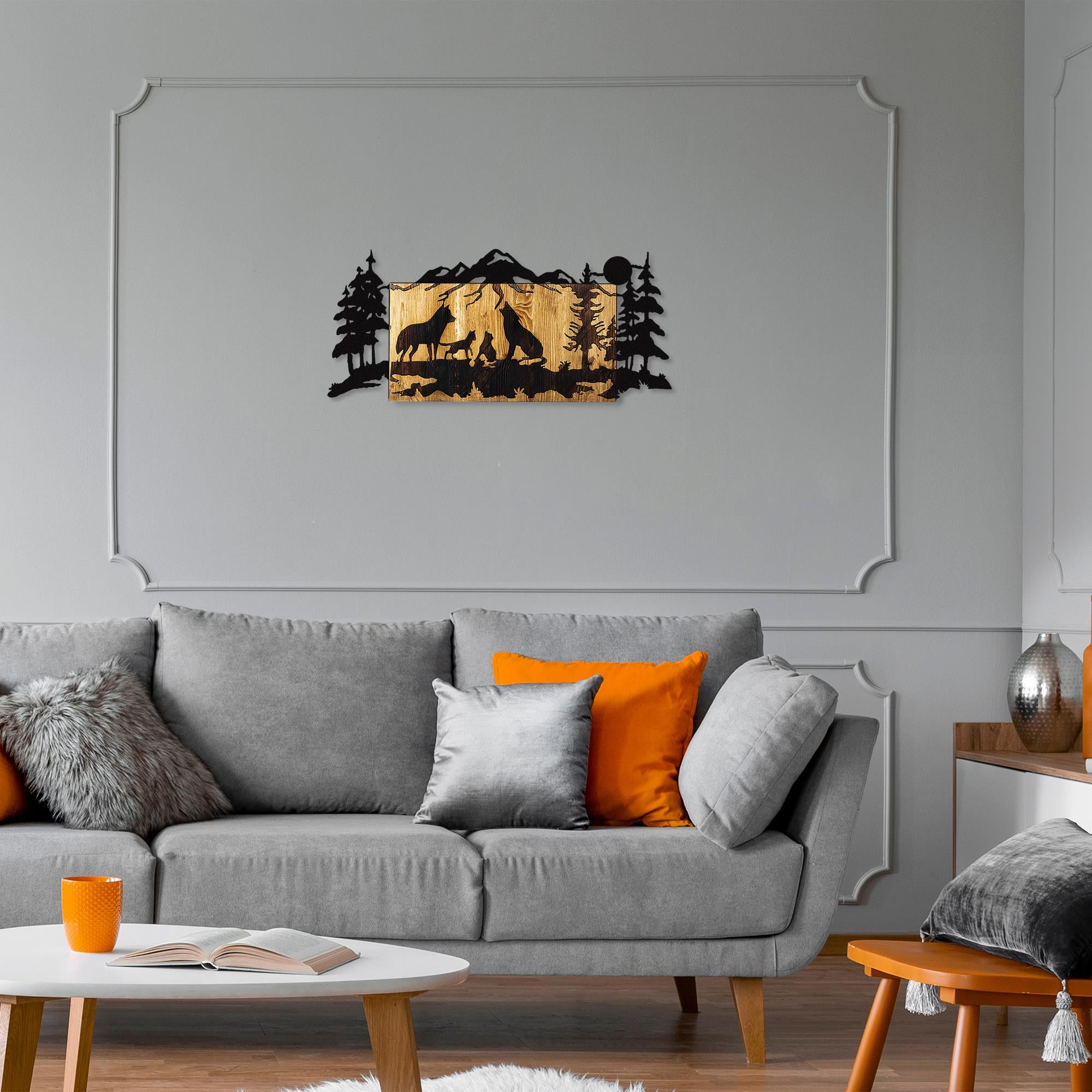 MA-204 Ahşap Metal Duvar Tablosu | ByLamp