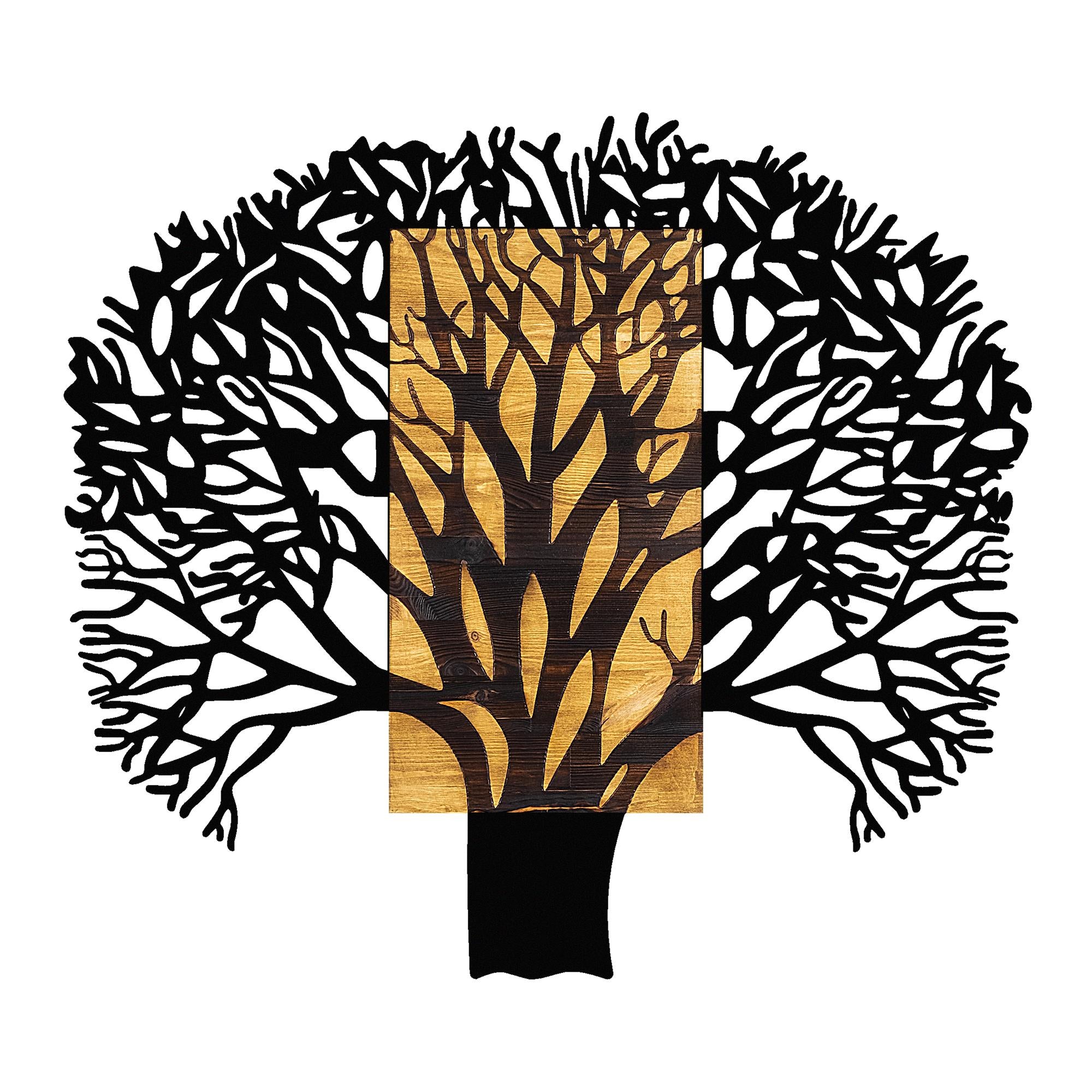 MA-222 Ahşap Metal Duvar Tablosu | ByLamp