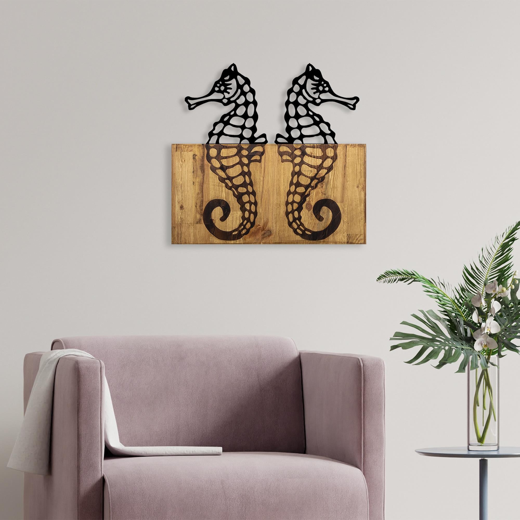 MA-233 Ahşap Metal Duvar Tablosu | ByLamp