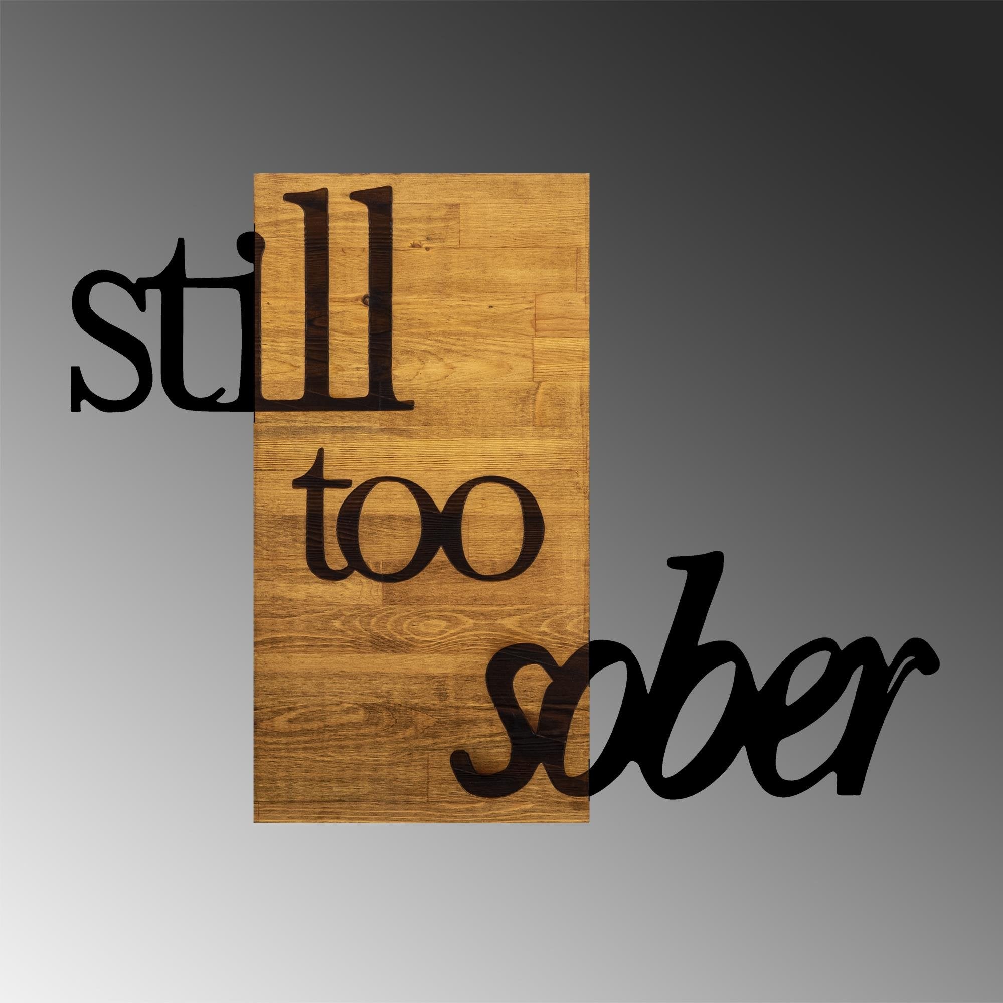 MA-234 Ahşap Metal Duvar Tablosu | ByLamp