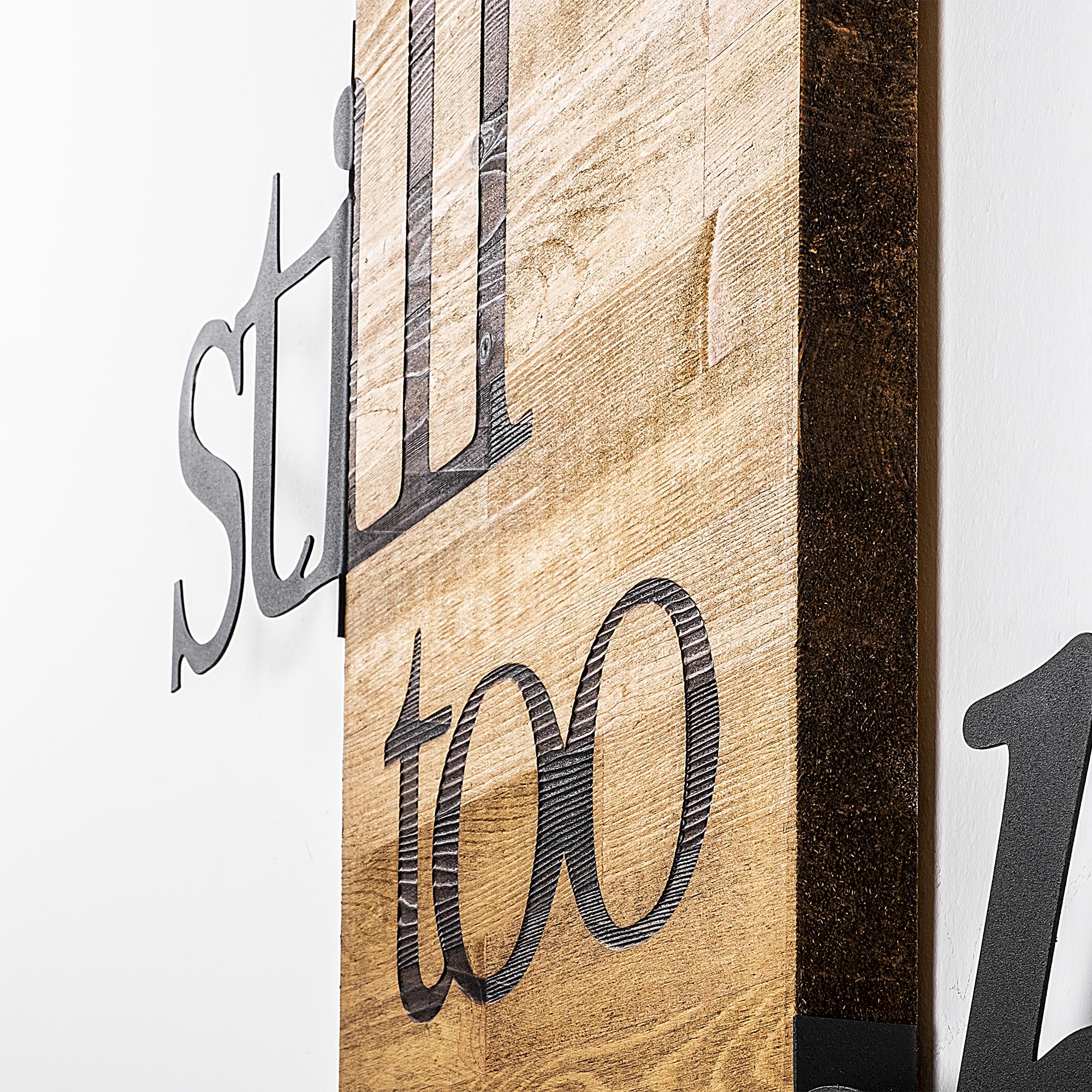 MA-234 Ahşap Metal Duvar Tablosu | ByLamp