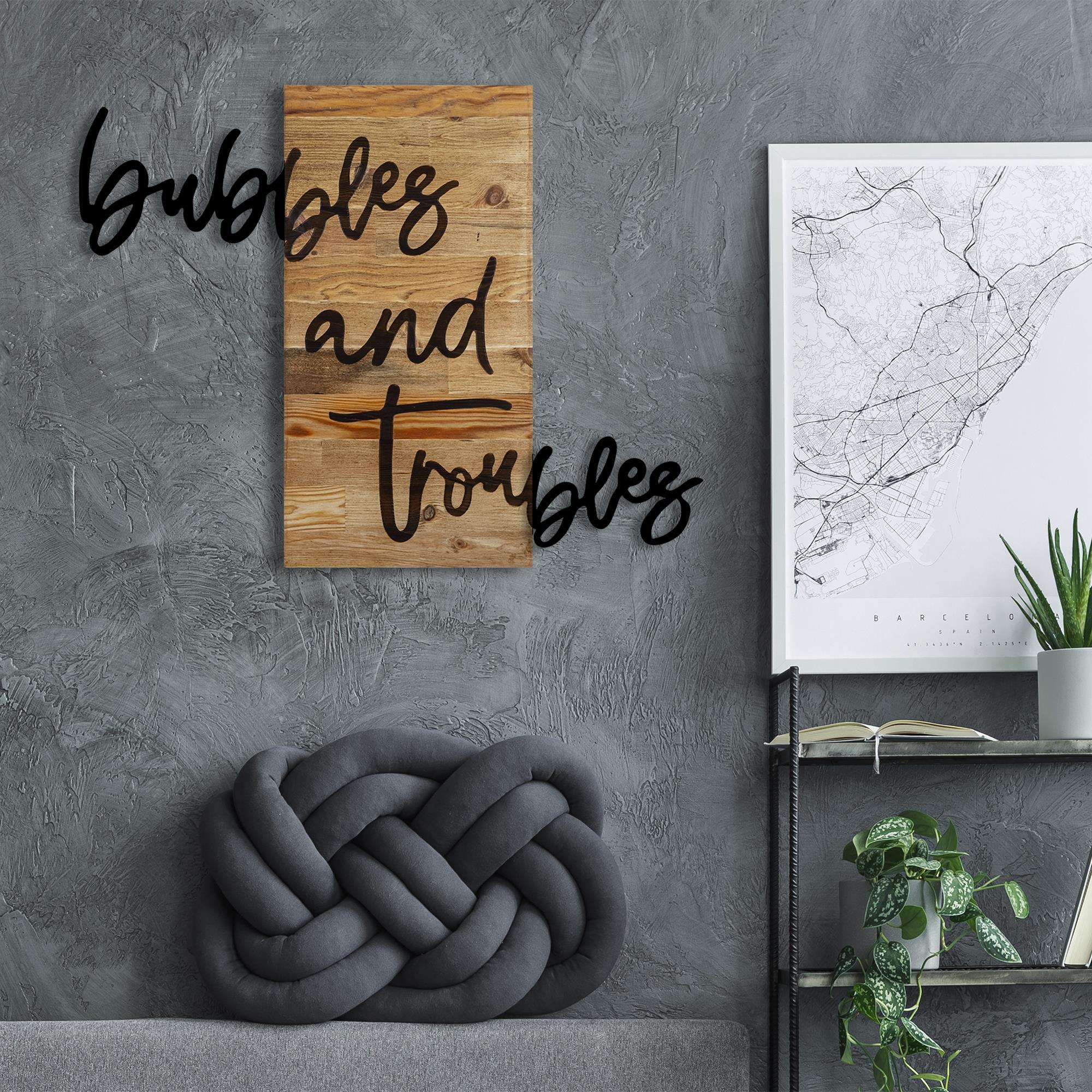 MA-237 Ahşap Metal Duvar Tablosu | ByLamp