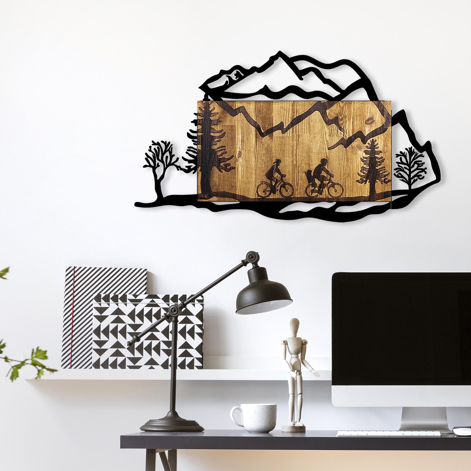 MA-244 Ahşap Metal Duvar Tablosu | ByLamp