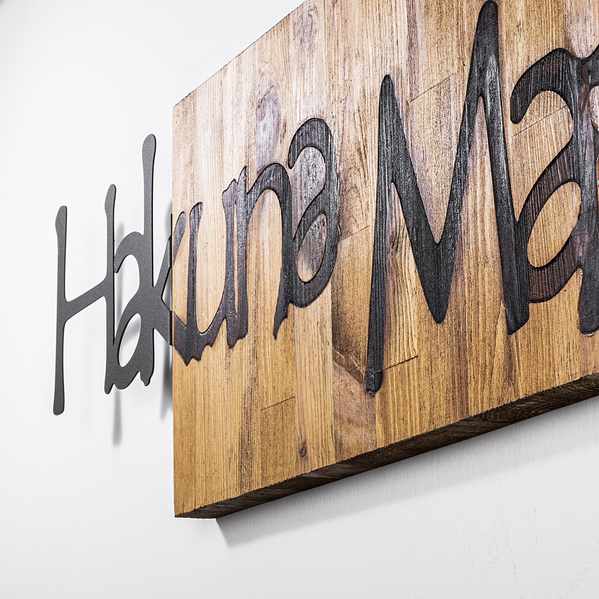 MA-251 Ahşap Metal Duvar Tablosu | ByLamp