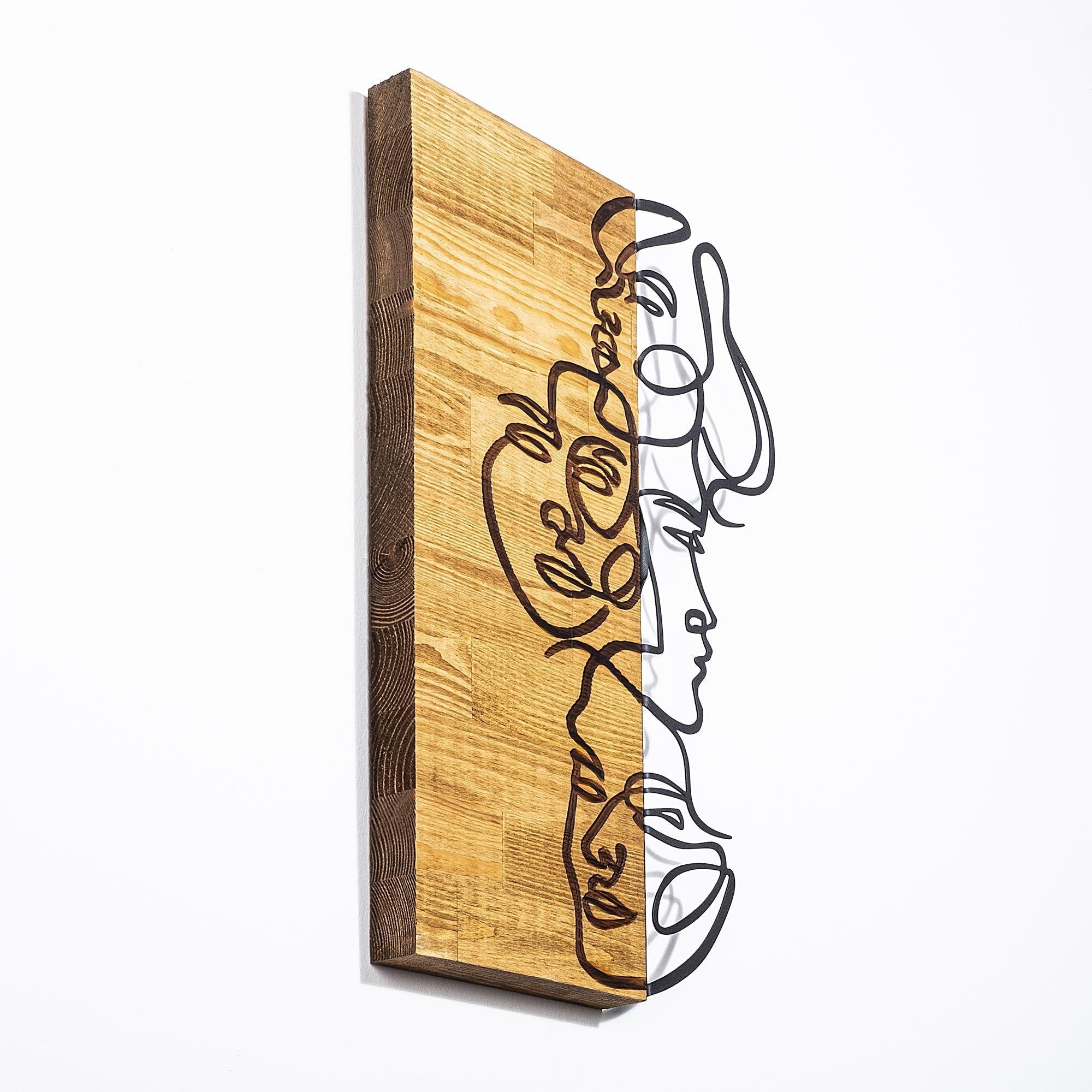 MA-269 Ahşap Metal Duvar Tablosu | ByLamp