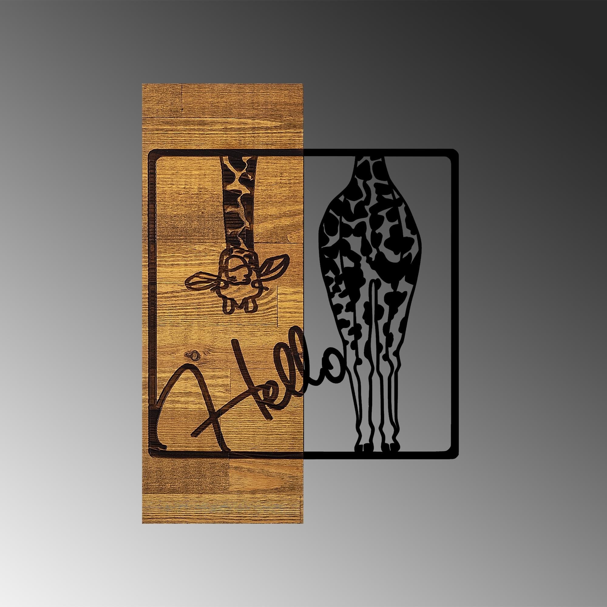 MA-271 Ahşap Metal Duvar Tablosu | ByLamp