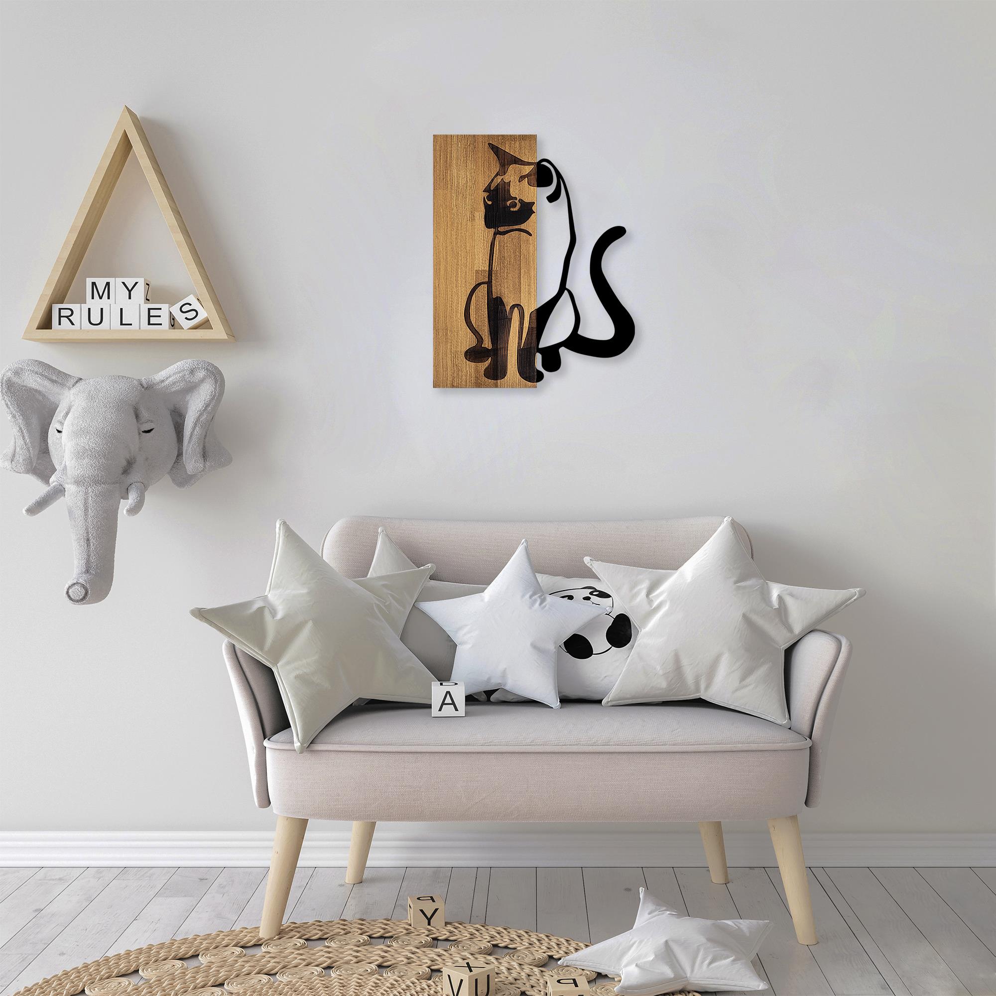 MA-282 Ahşap Metal Duvar Tablosu | ByLamp