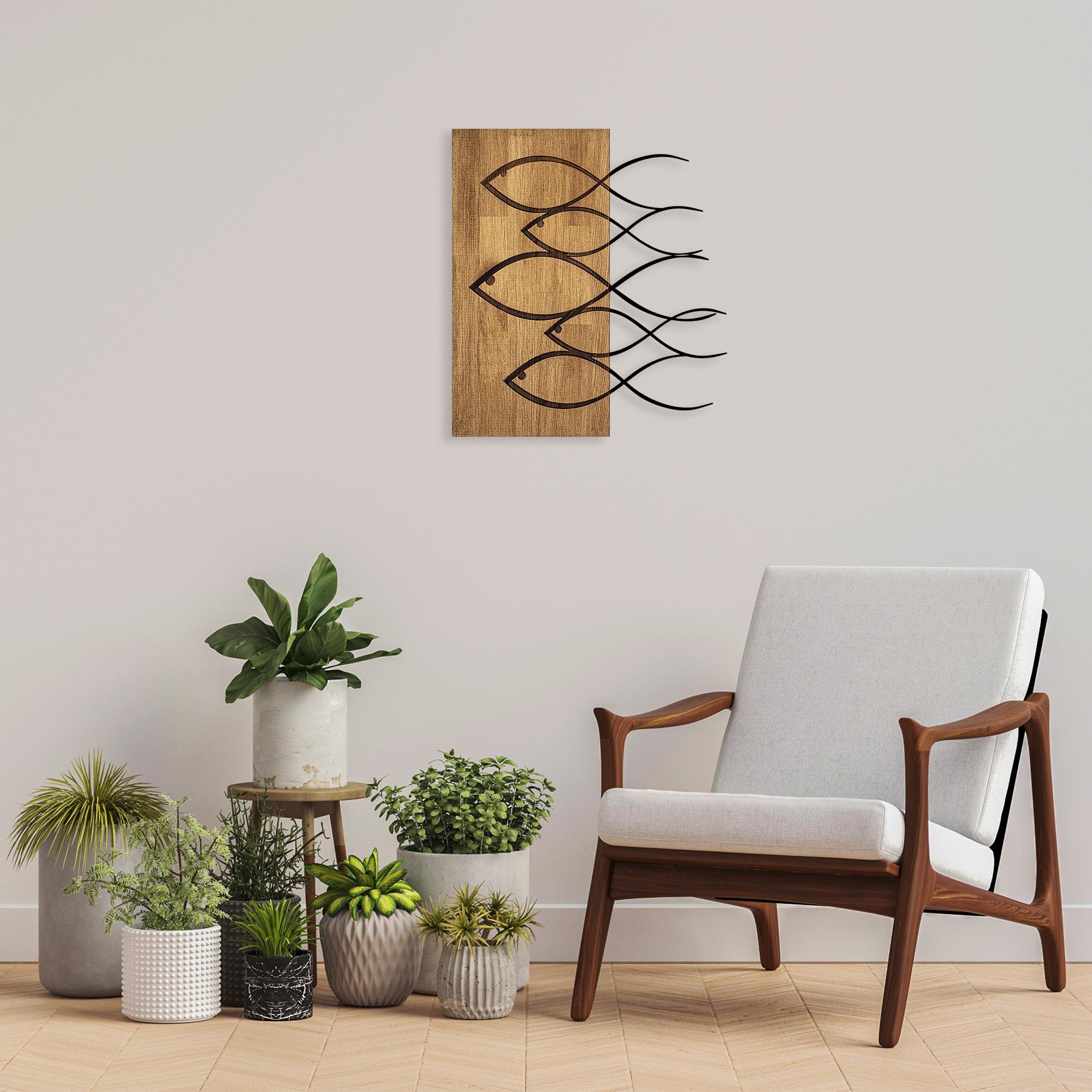 MA-283 Ahşap Metal Duvar Tablosu | ByLamp