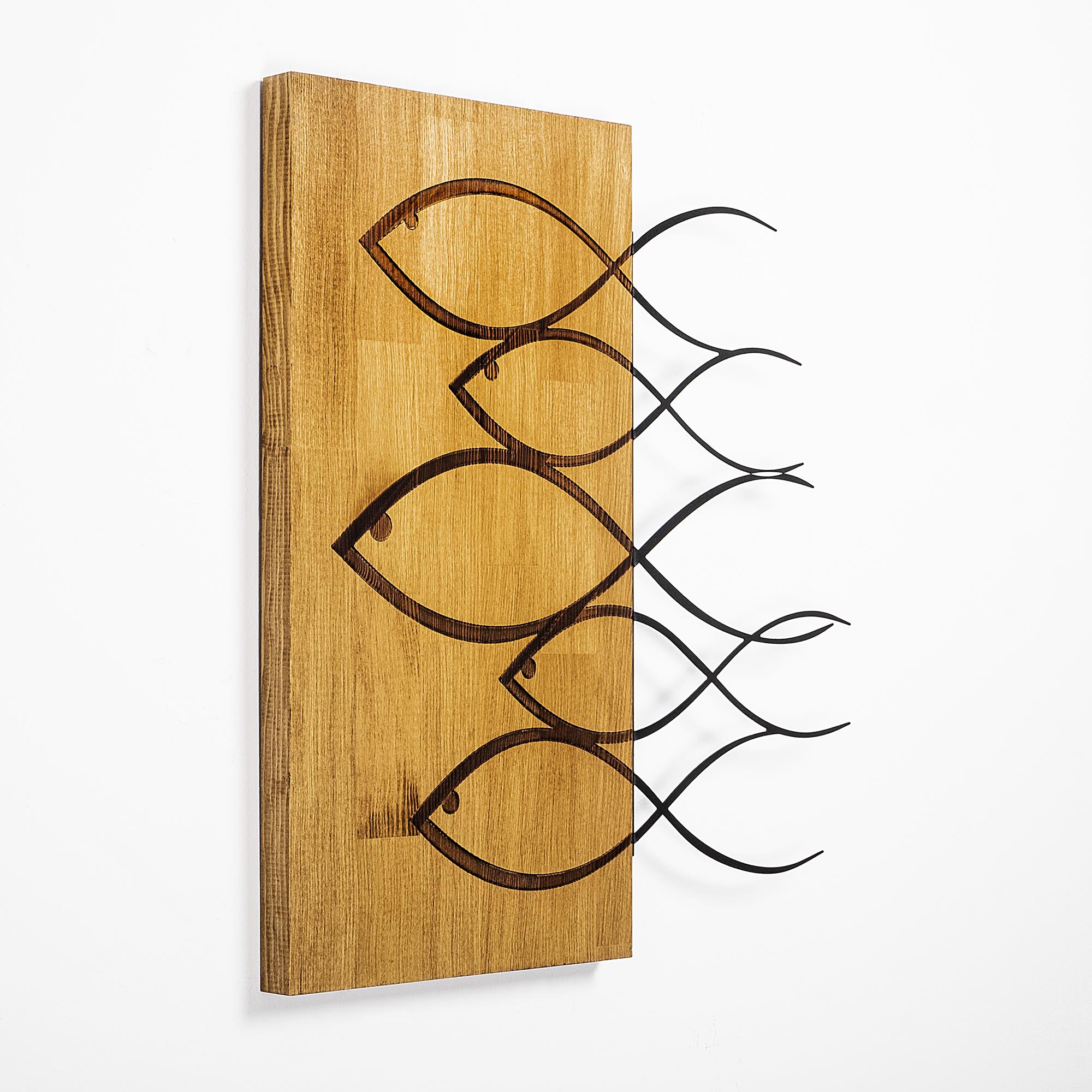 MA-283 Ahşap Metal Duvar Tablosu | ByLamp