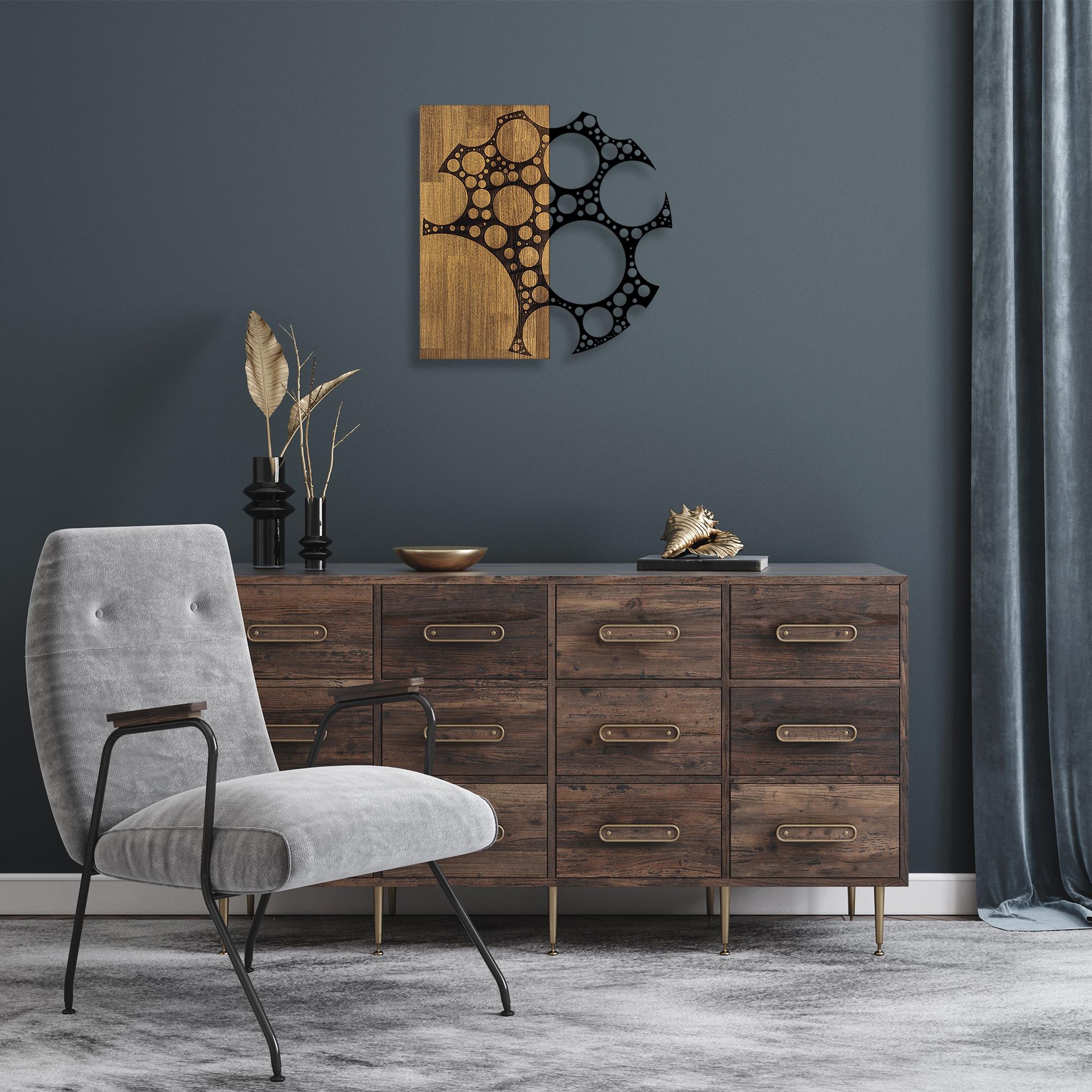 MA-284 Ahşap Metal Duvar Tablosu | ByLamp