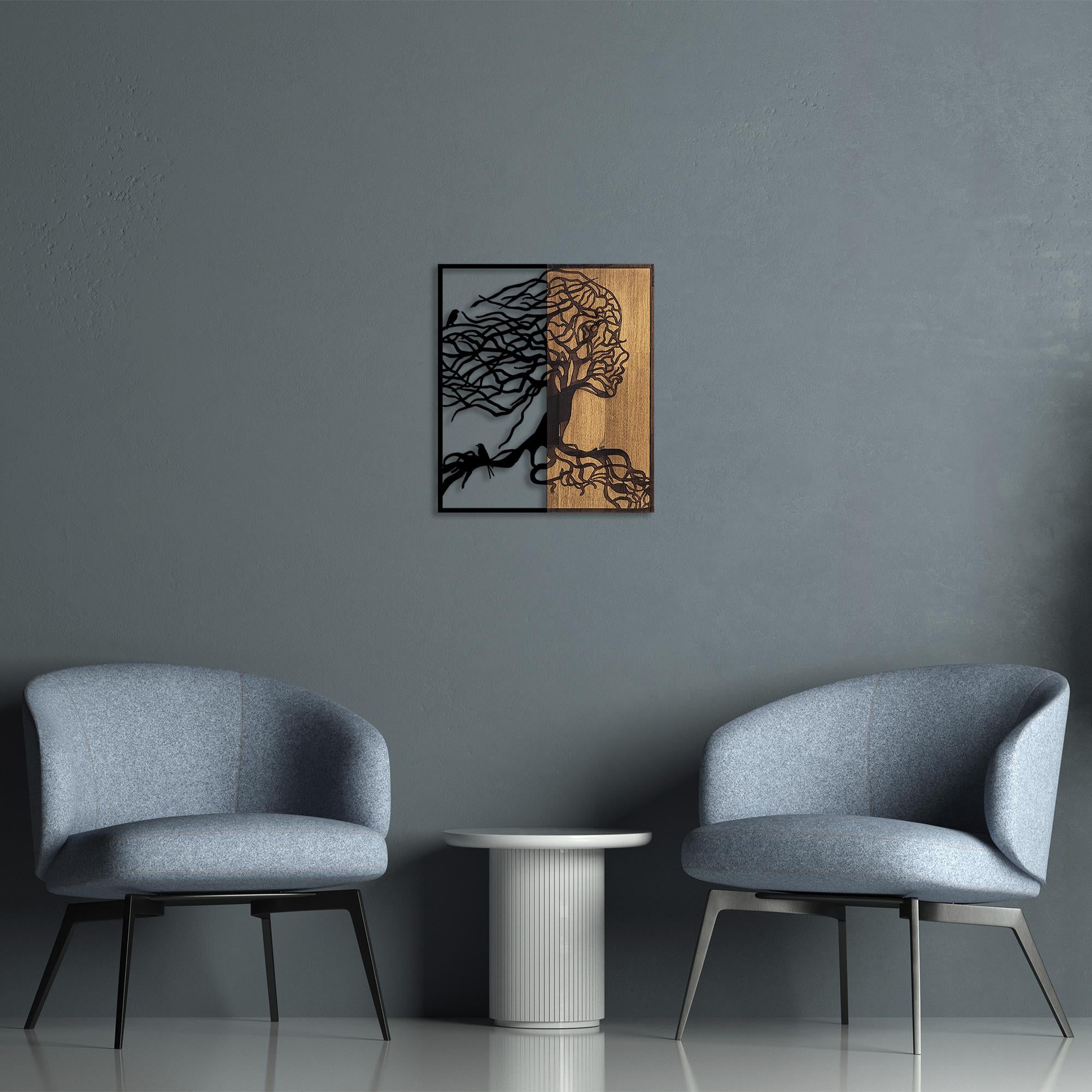 MA-290 Ahşap Metal Duvar Tablosu | ByLamp