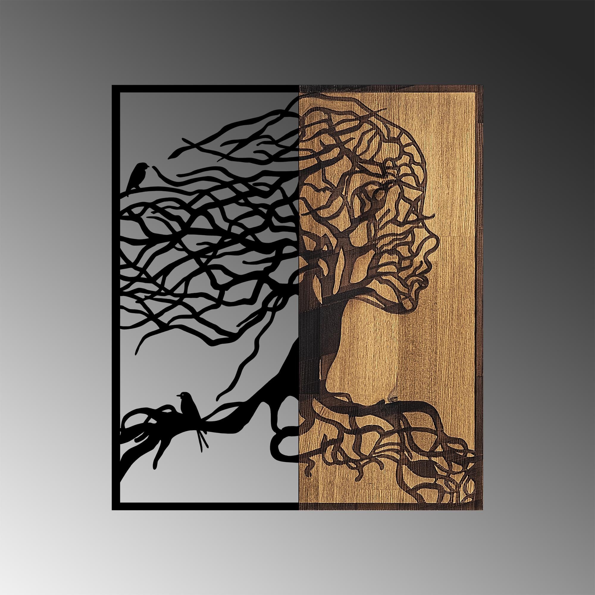 MA-290 Ahşap Metal Duvar Tablosu | ByLamp