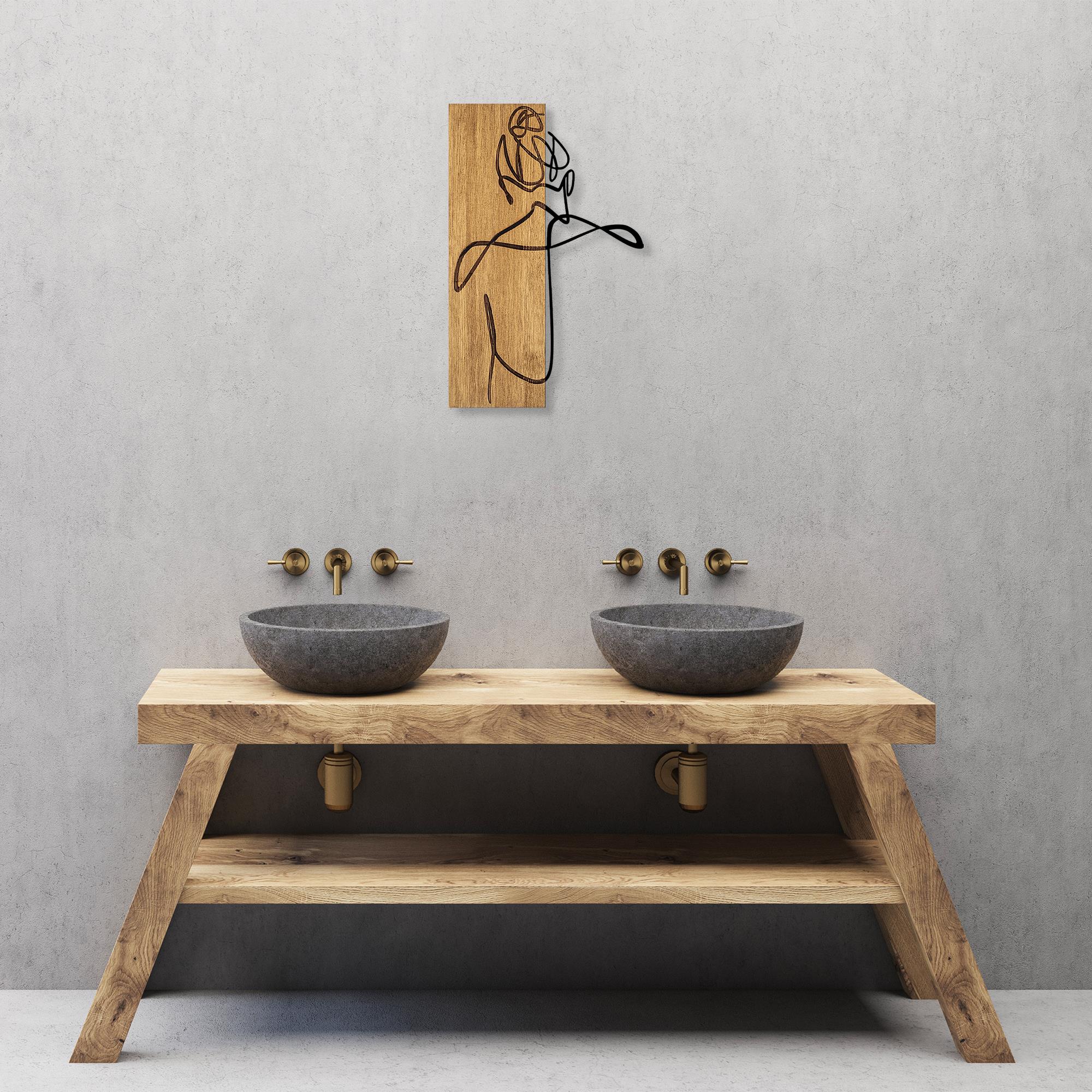 MA-295 Ahşap Metal Duvar Tablosu | ByLamp