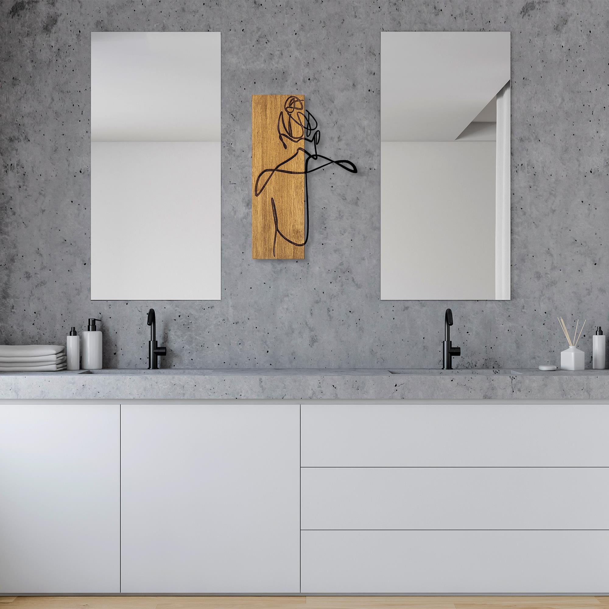 MA-295 Ahşap Metal Duvar Tablosu | ByLamp