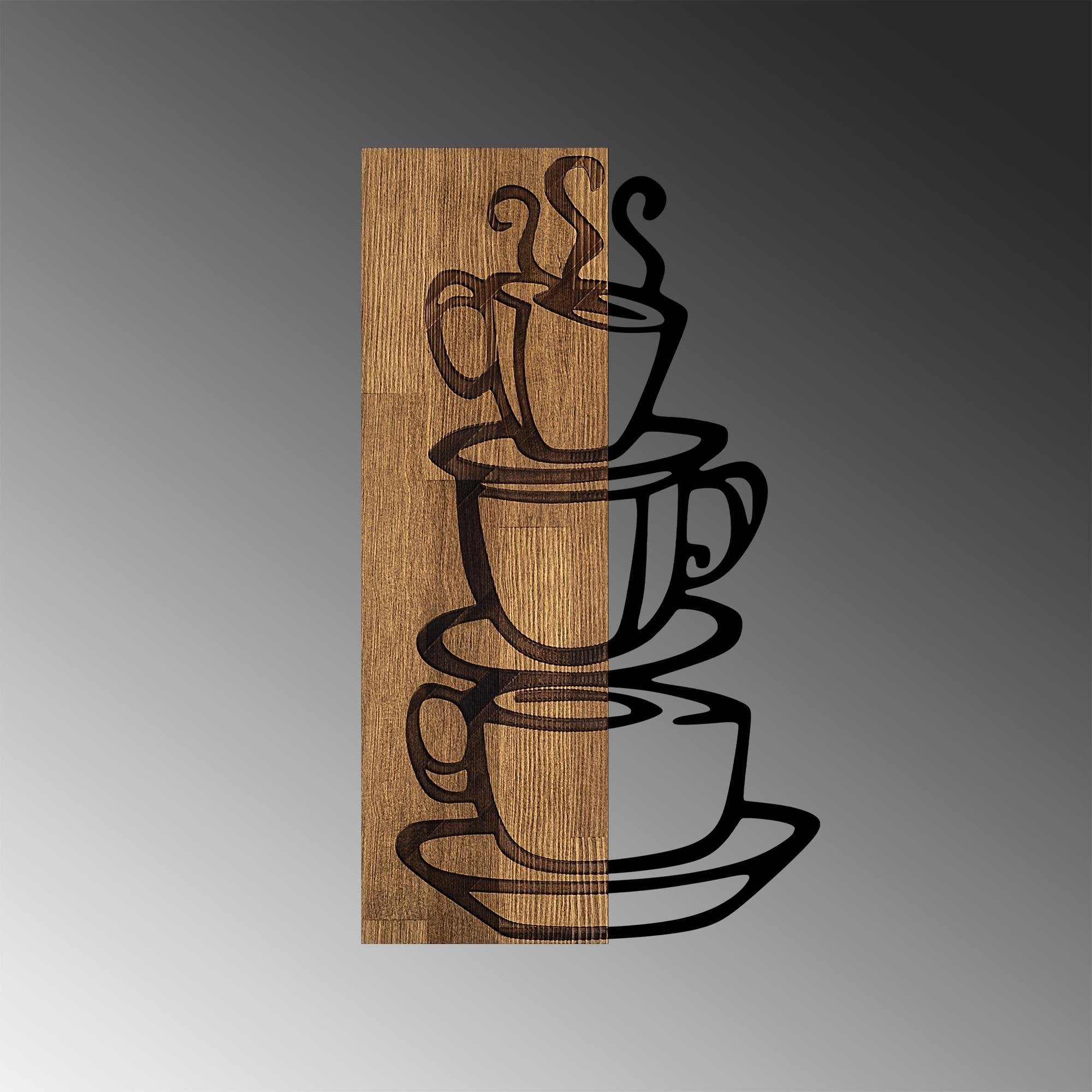 MA-296 Ahşap Metal Duvar Tablosu | ByLamp