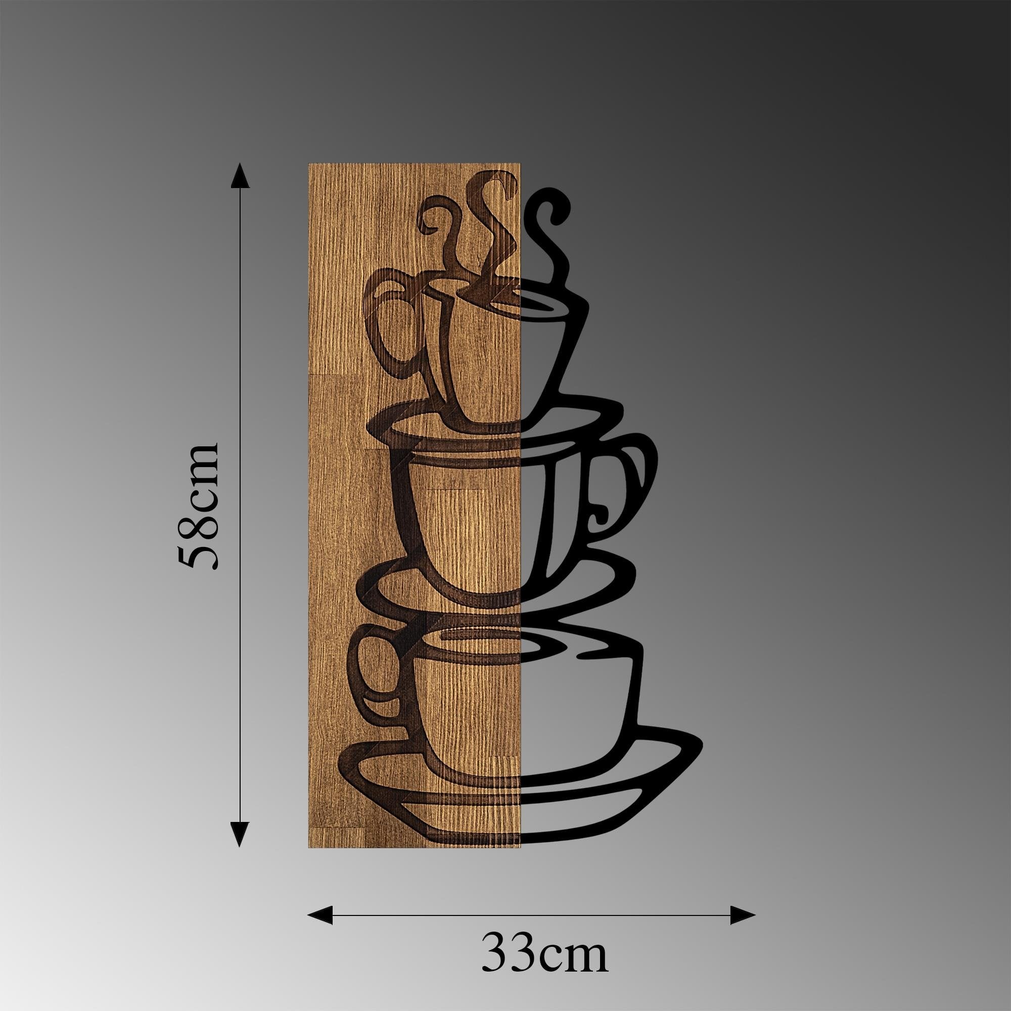 MA-296 Ahşap Metal Duvar Tablosu | ByLamp