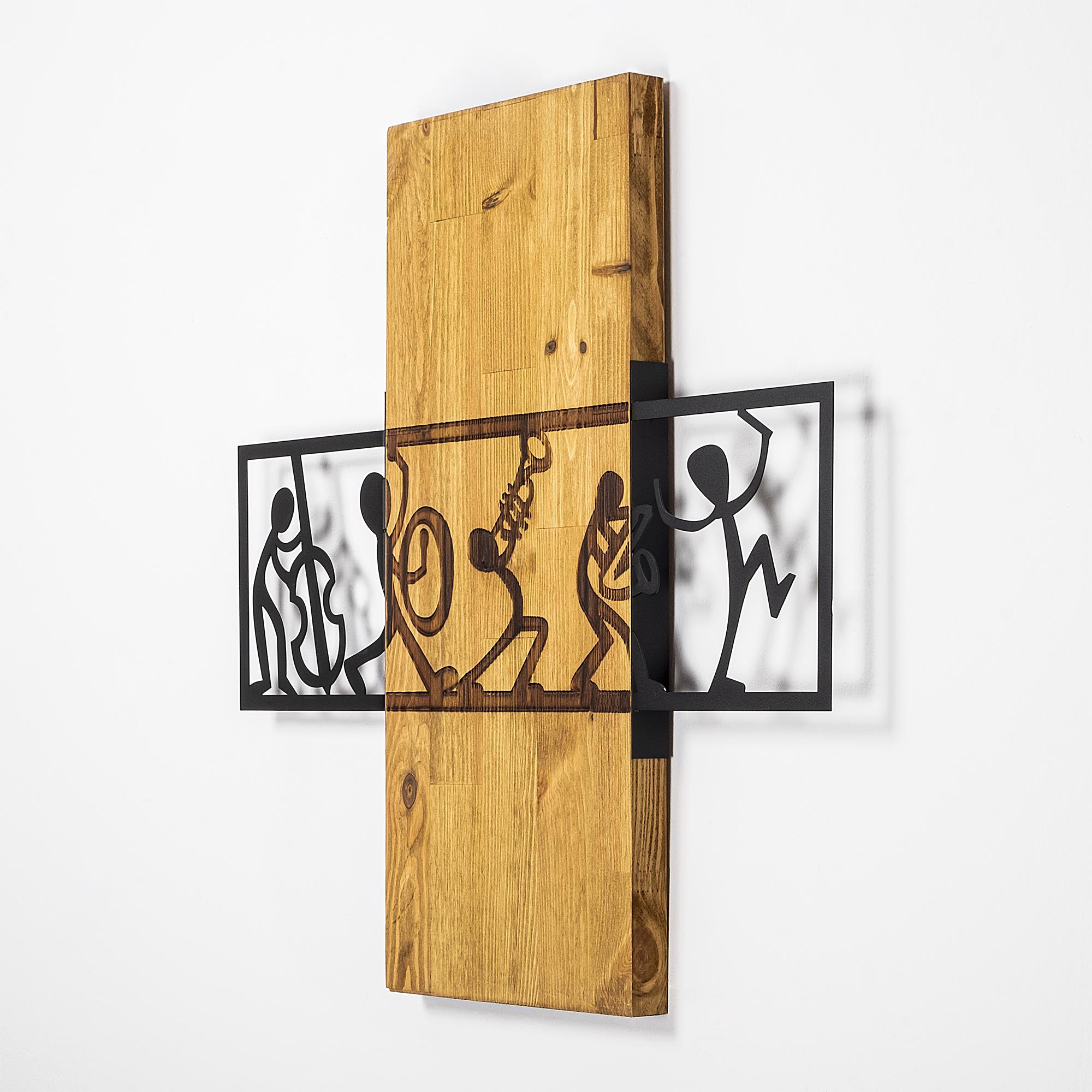 MA-301 Ahşap Metal Duvar Tablosu | ByLamp