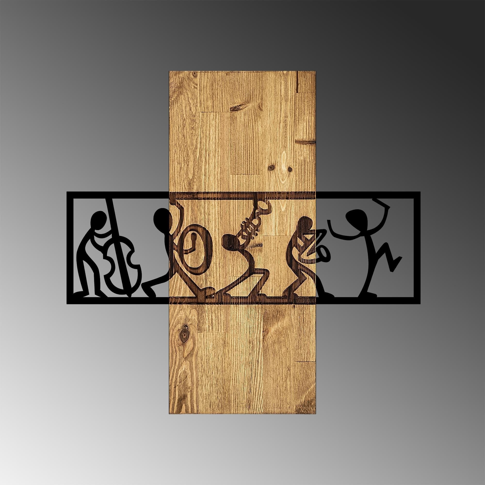 MA-301 Ahşap Metal Duvar Tablosu | ByLamp