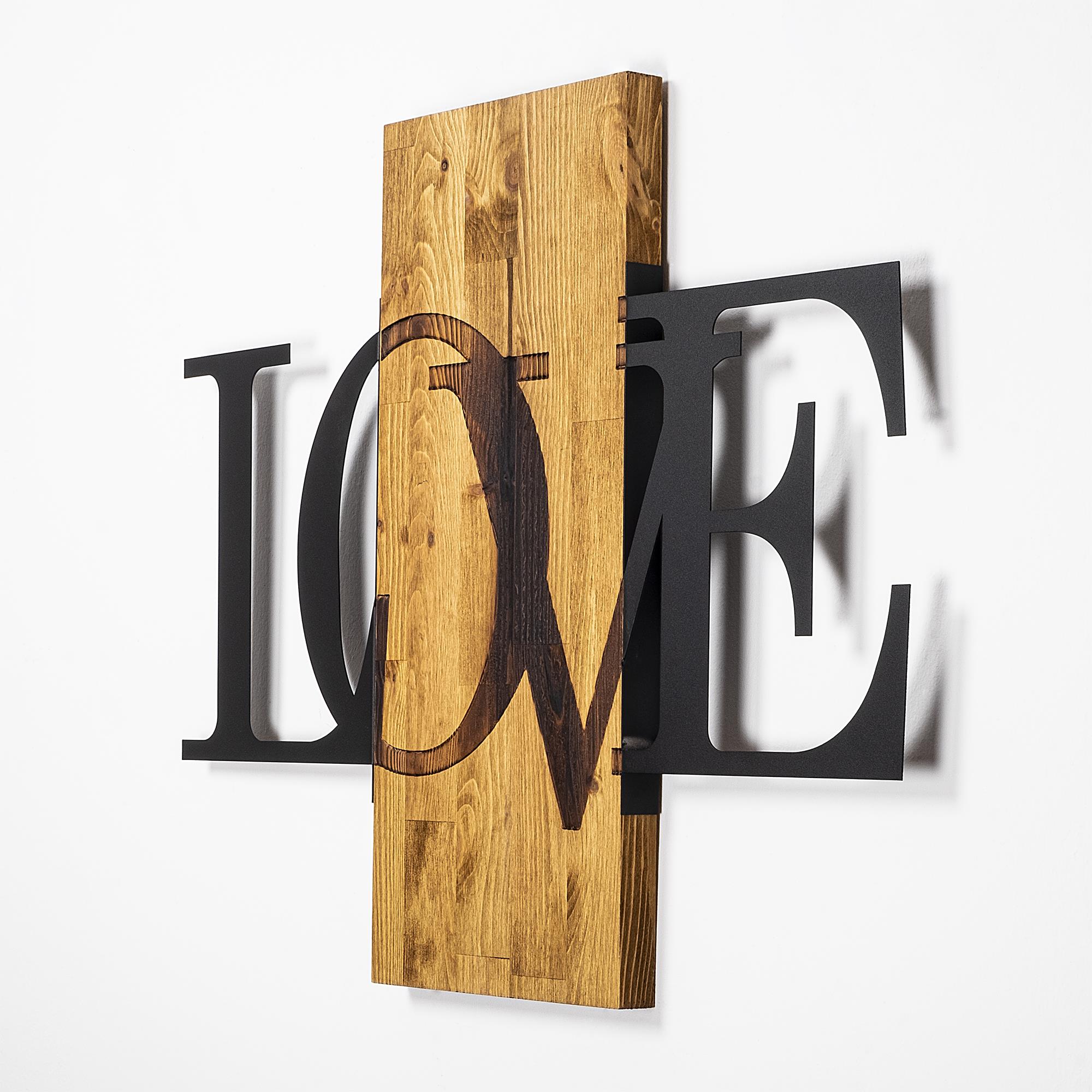 MA-303 Ahşap Metal Duvar Tablosu | ByLamp