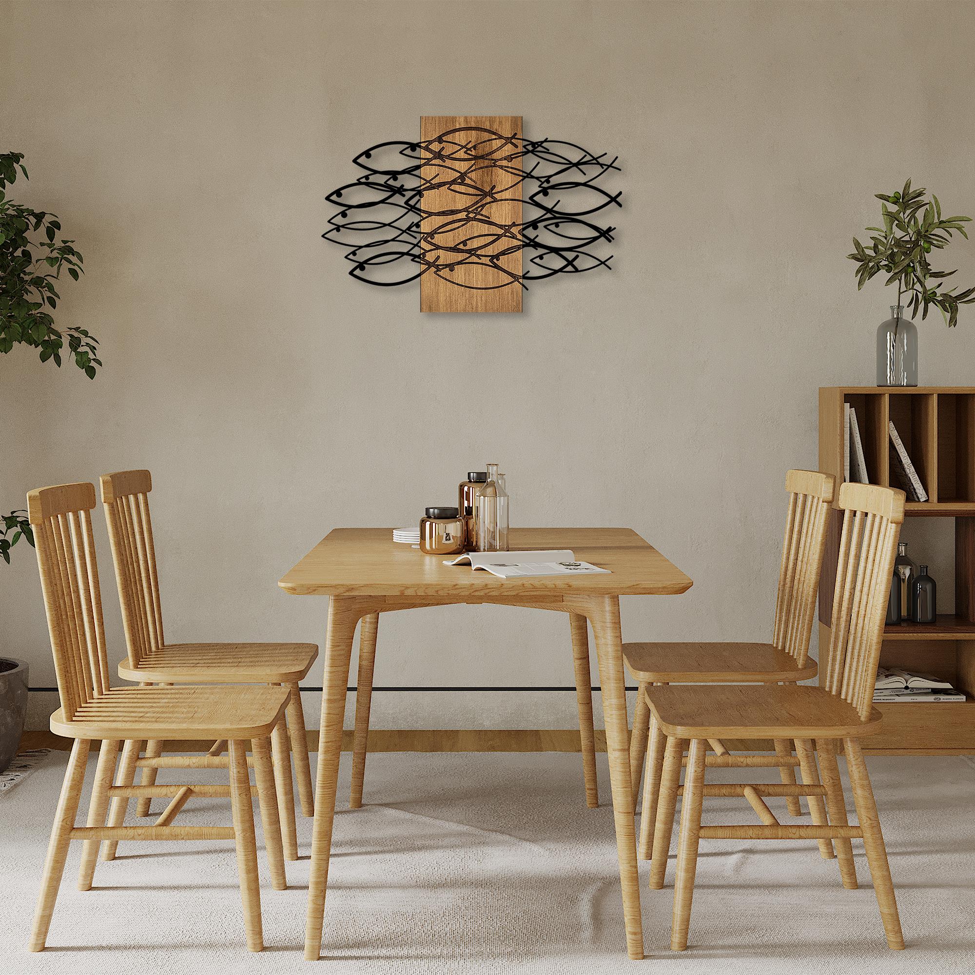 MA-304 Ahşap Metal Duvar Tablosu | ByLamp