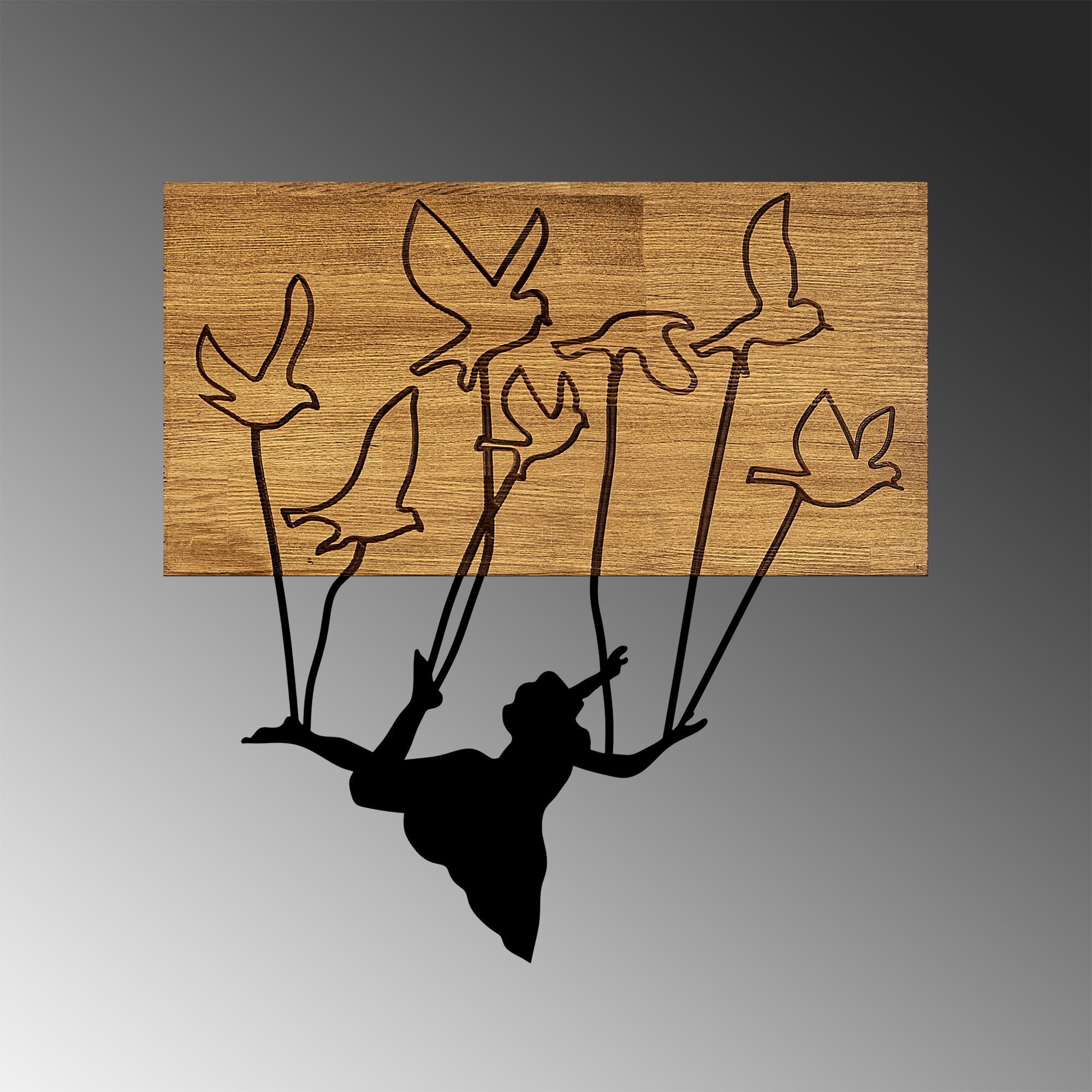 MA-310 Ahşap Metal Duvar Tablosu | ByLamp