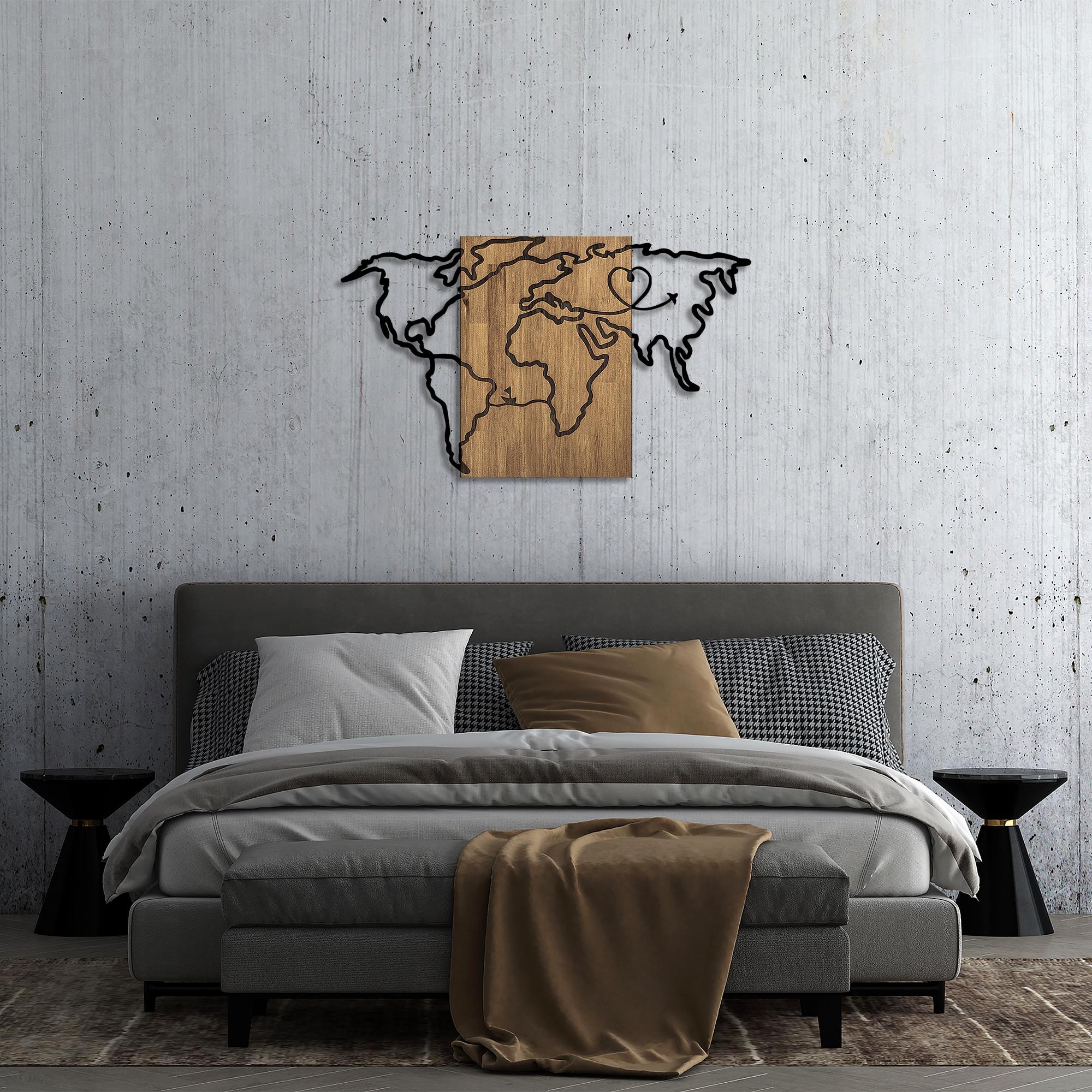 MA-316 Ahşap Metal Duvar Tablosu | ByLamp