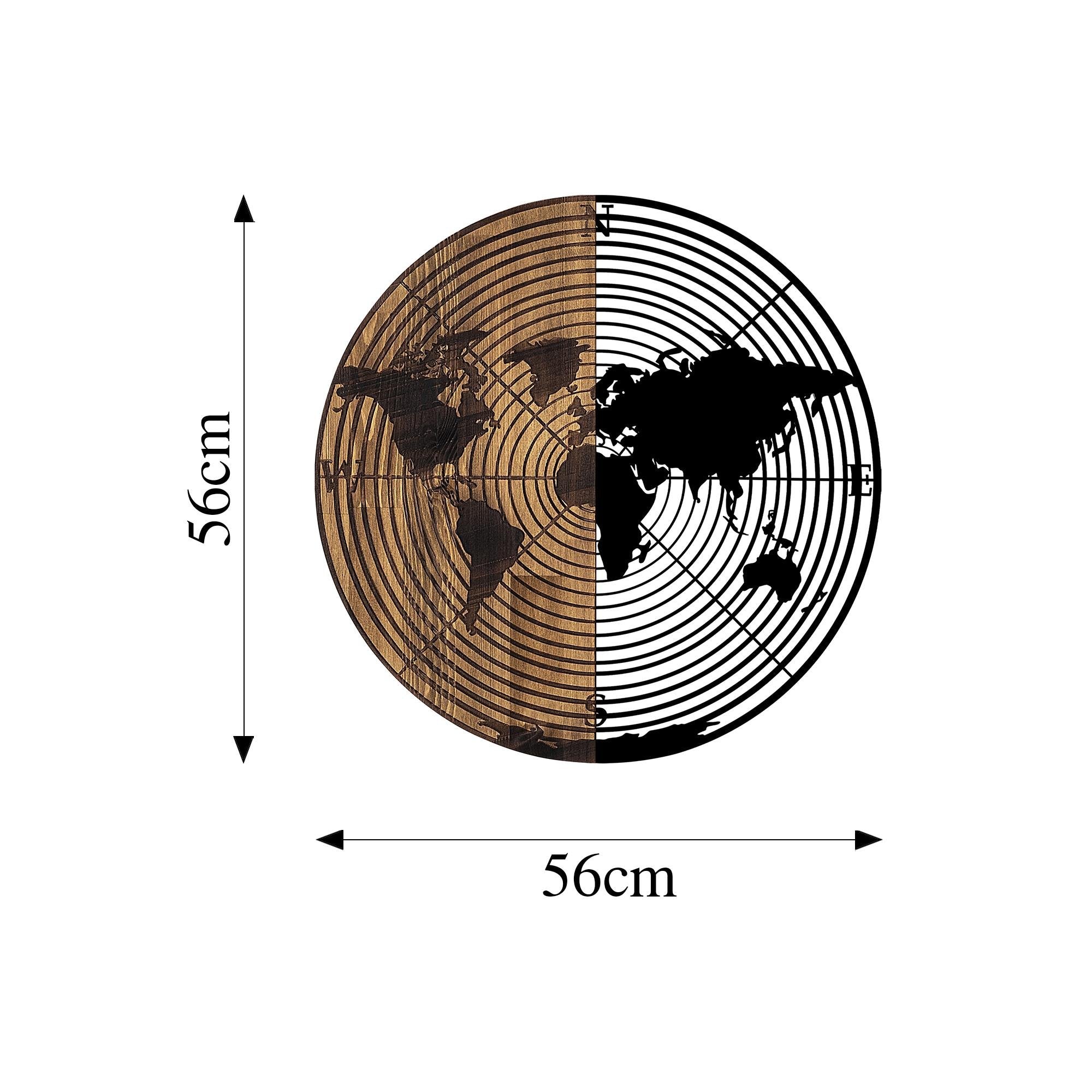 MA-321 Ahşap Metal Duvar Tablosu | ByLamp