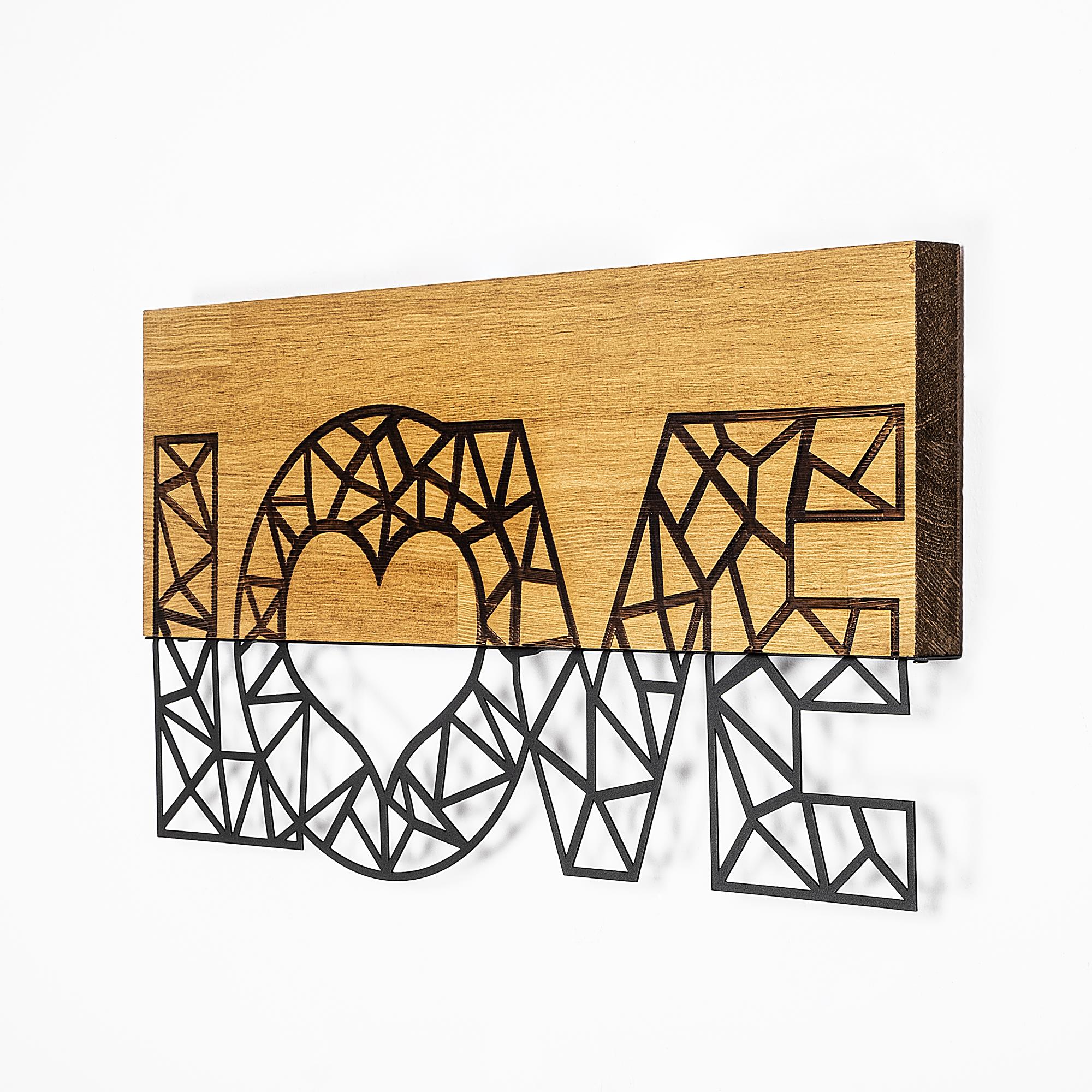 MA-323 Ahşap Metal Duvar Tablosu | ByLamp